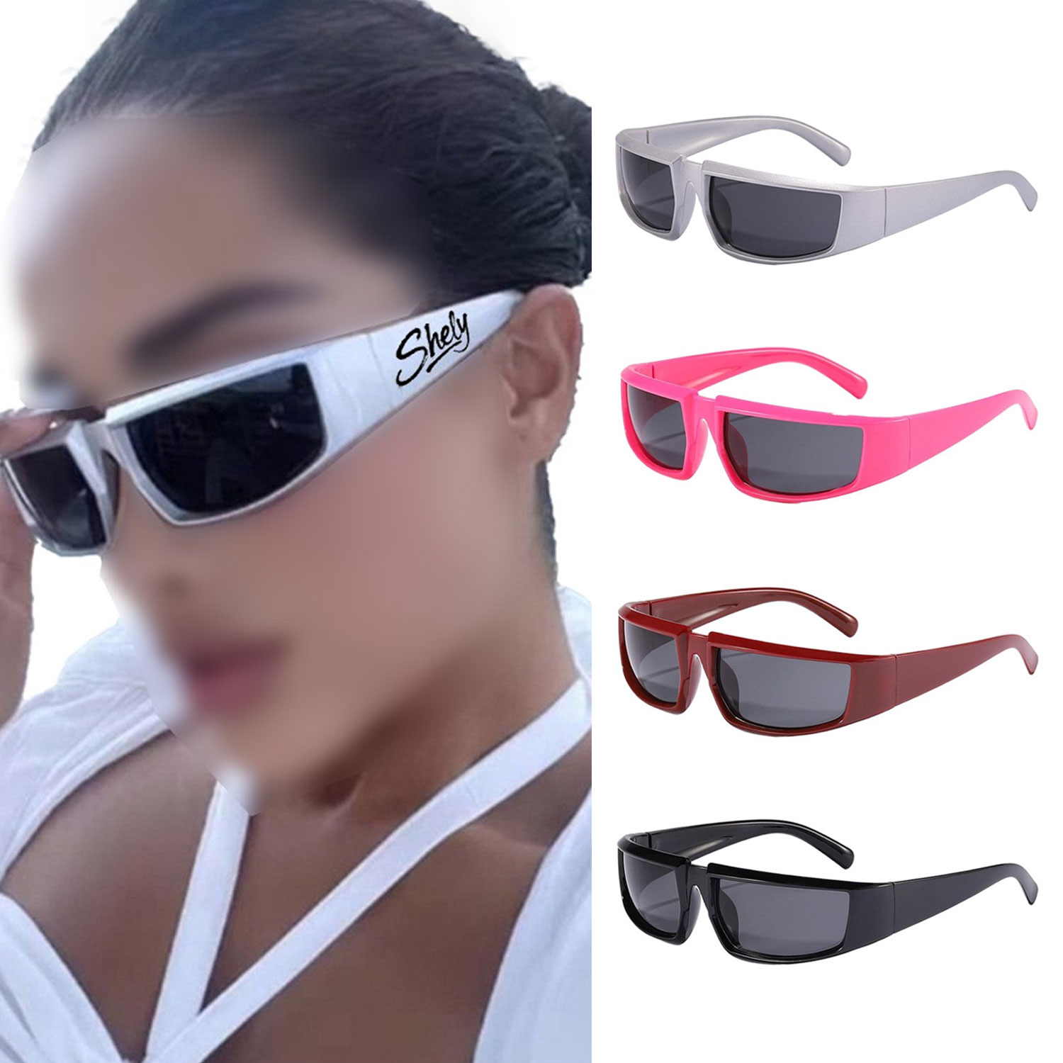 Retro Punk PC Frame UV Protection Sunglasses 2