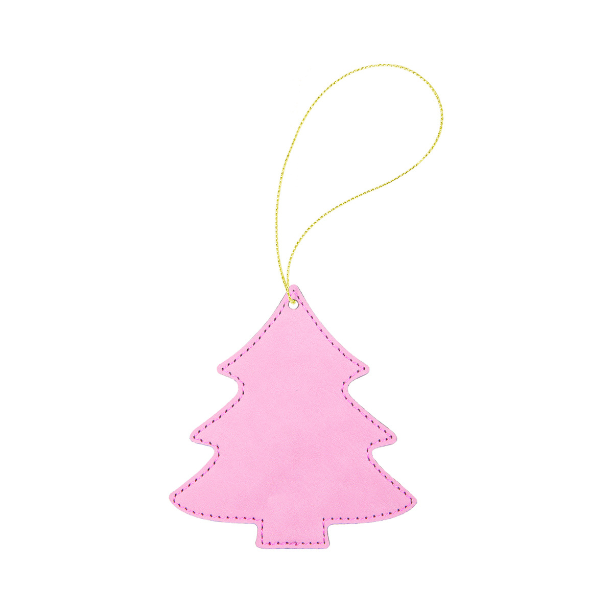 Pink Leatherette Tree Ornament 2