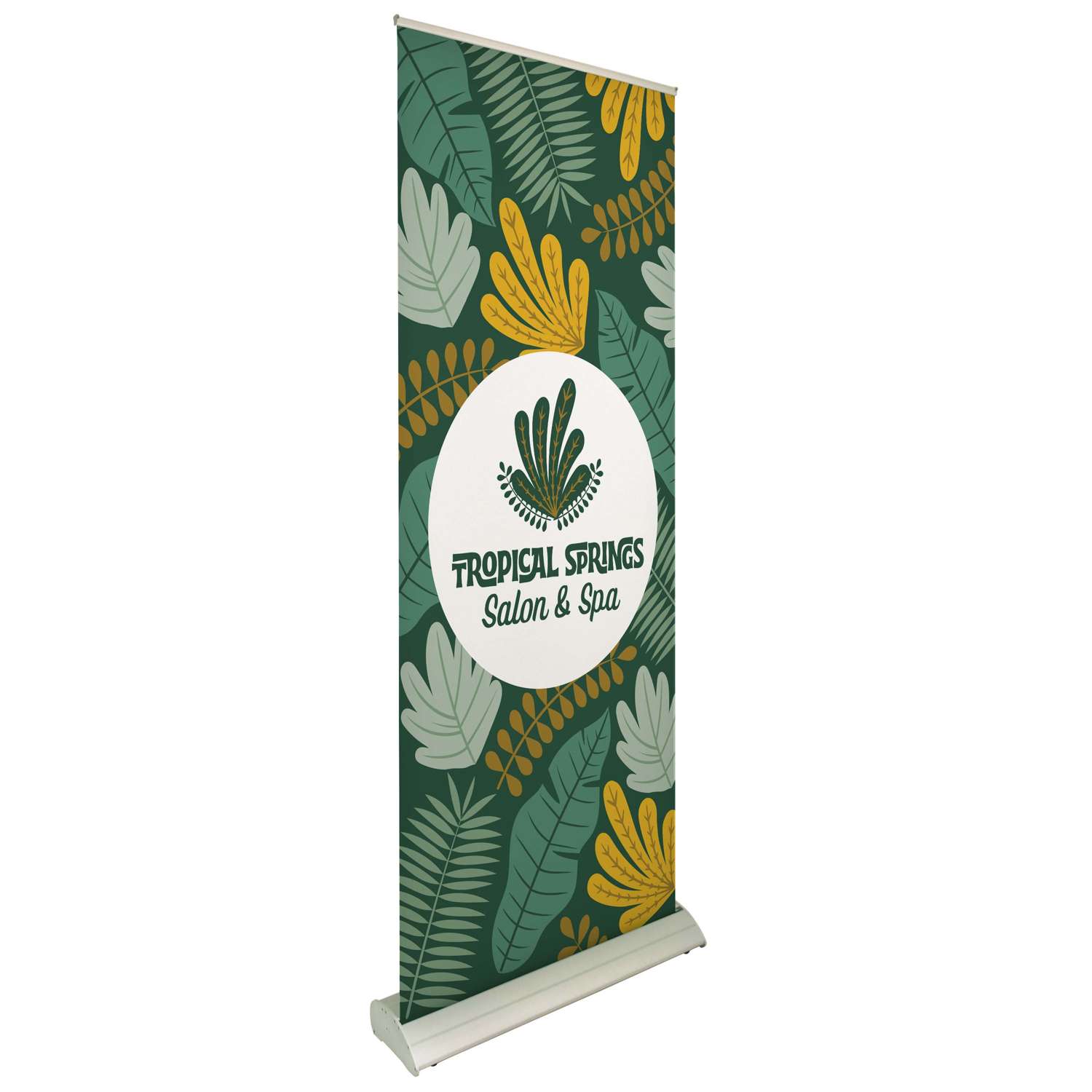 33.5" Deluxe Pro Retractor Single-Banner Kit (No-Curl Opaque Fabric) 2