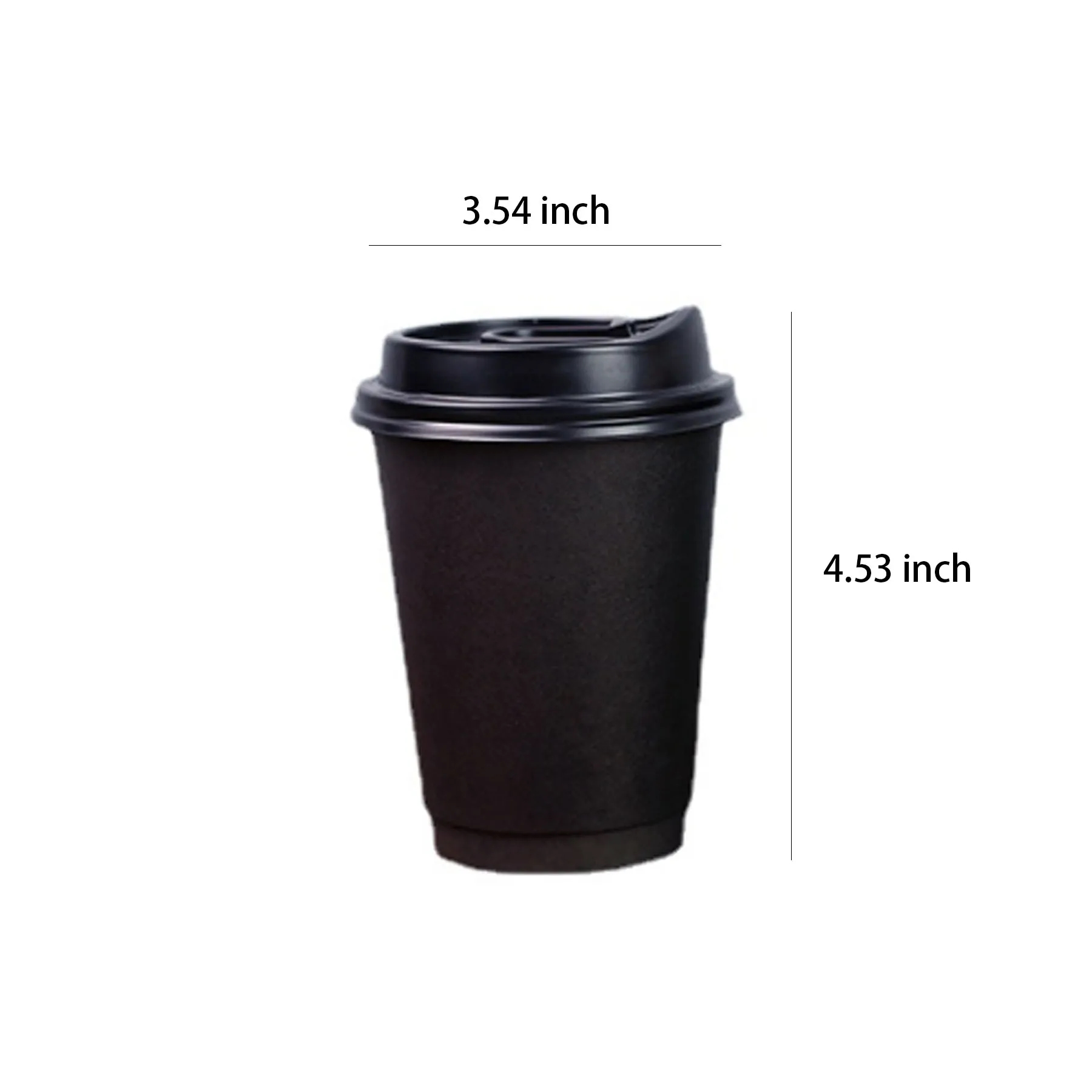 Disposable black paper cup 3