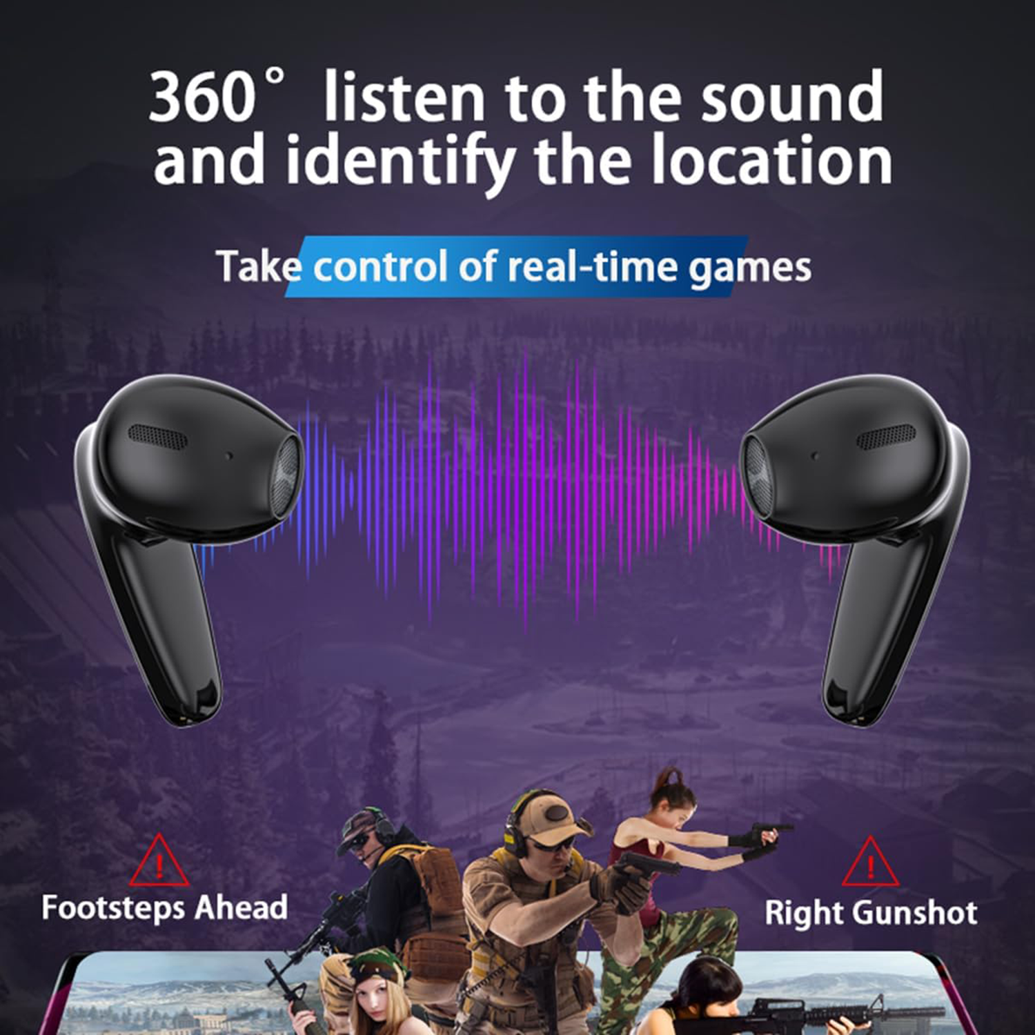 Wireless Low Latency Earphone Bluetooth Earbuds 2