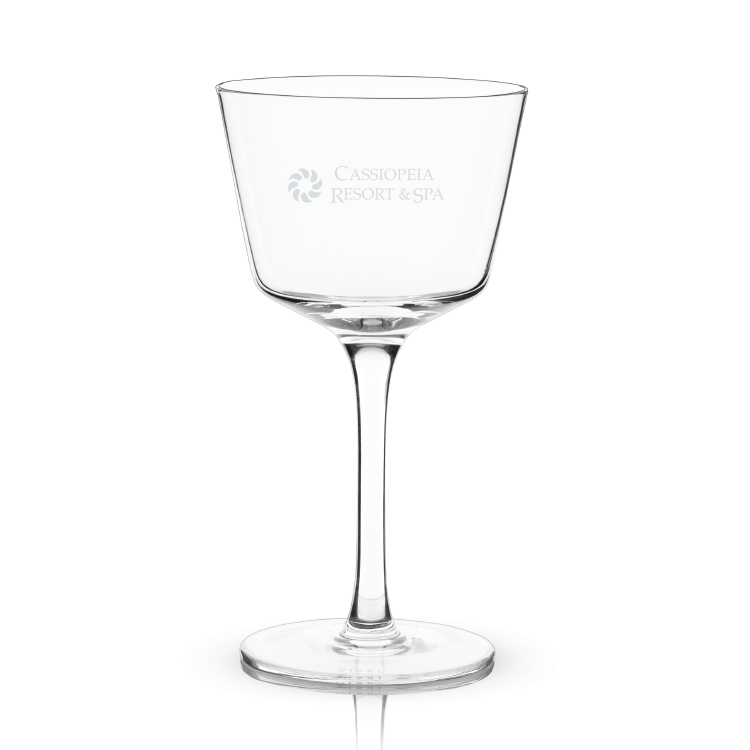 Viski® Angled Crystal Nick & Nora Glass, set of 2 4