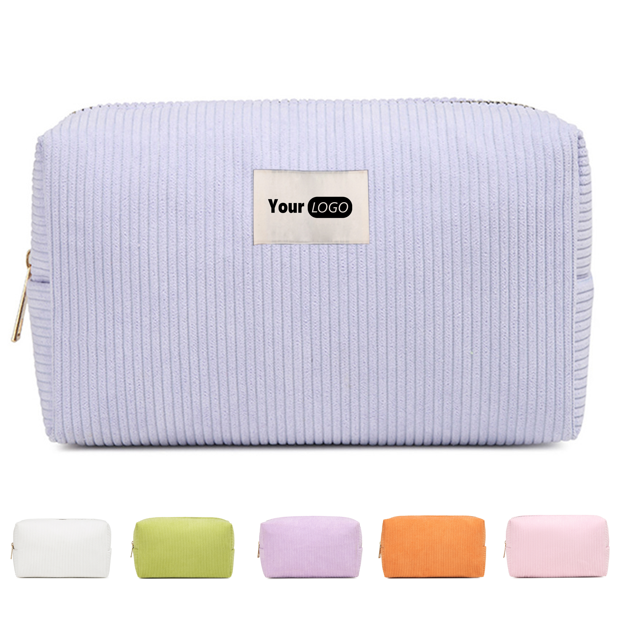 Corduroy Simple And Versatile Makeup Bag 6