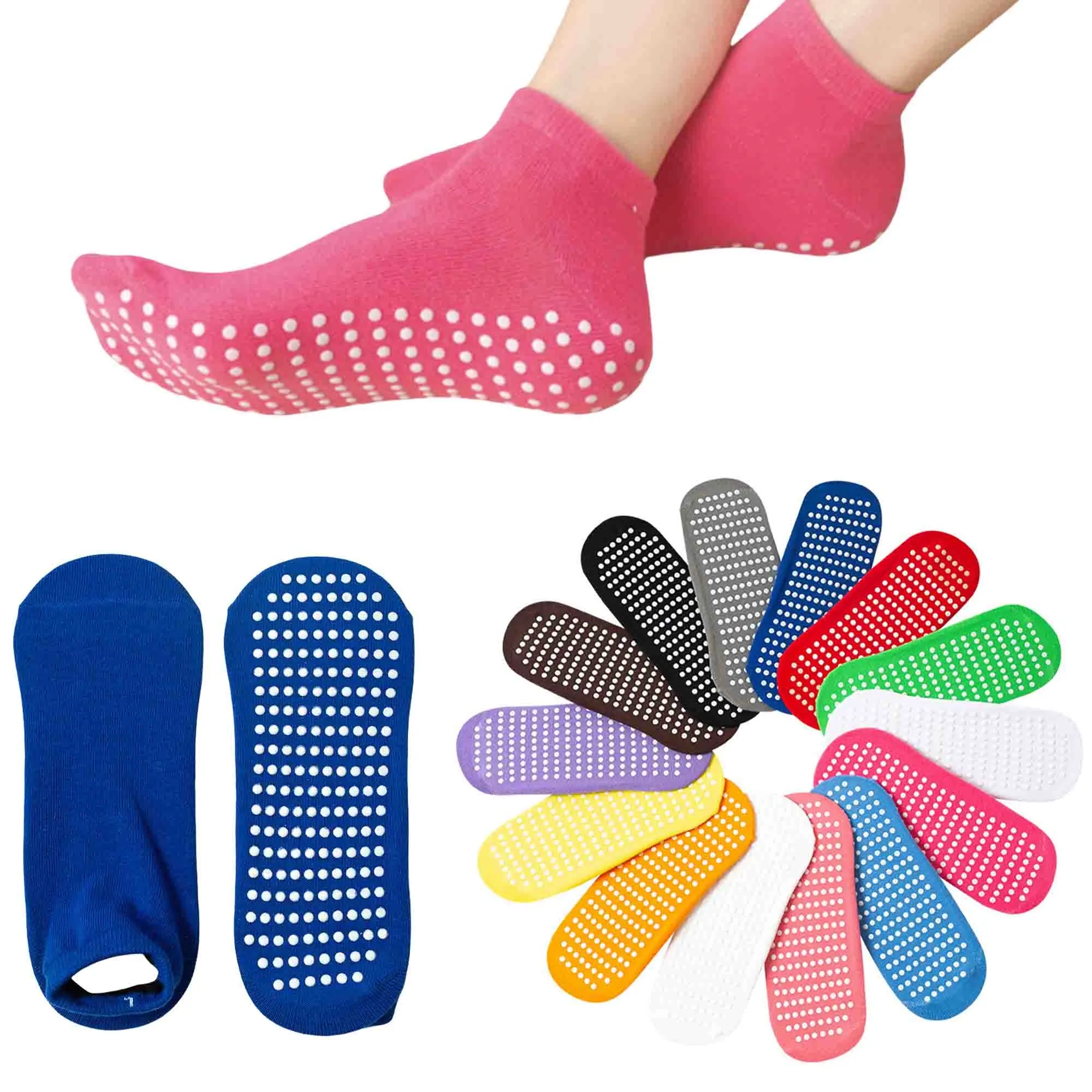 Adult Non Slip Yoga Pilates Grip Socks