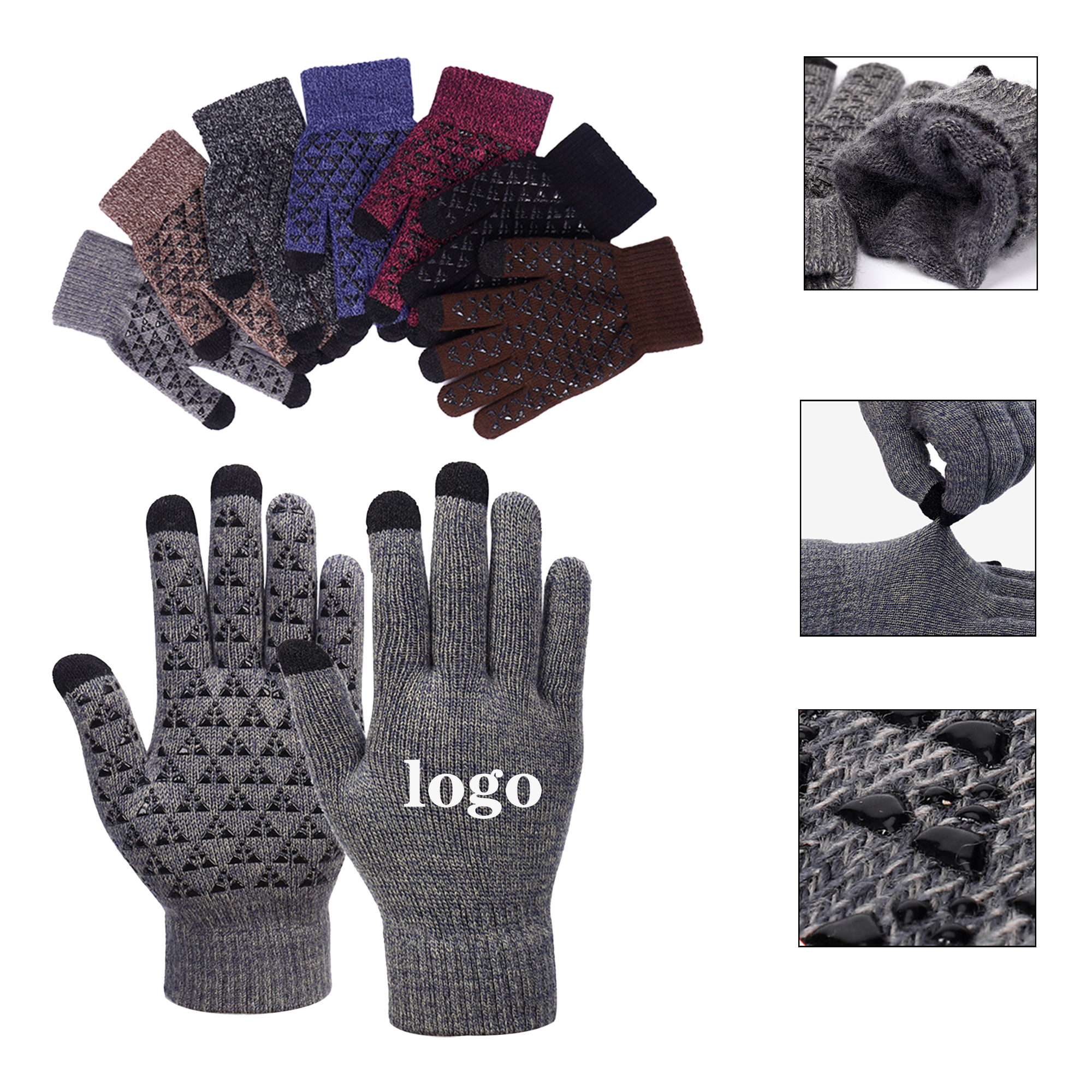 Winter Anti-Slip Touch Screen Texting Gloves 3