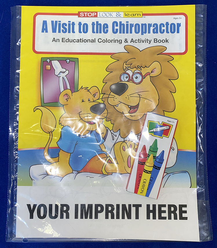 COLORING SET - A Visit to the Chiropractor Coloring Book Fun Pack 6