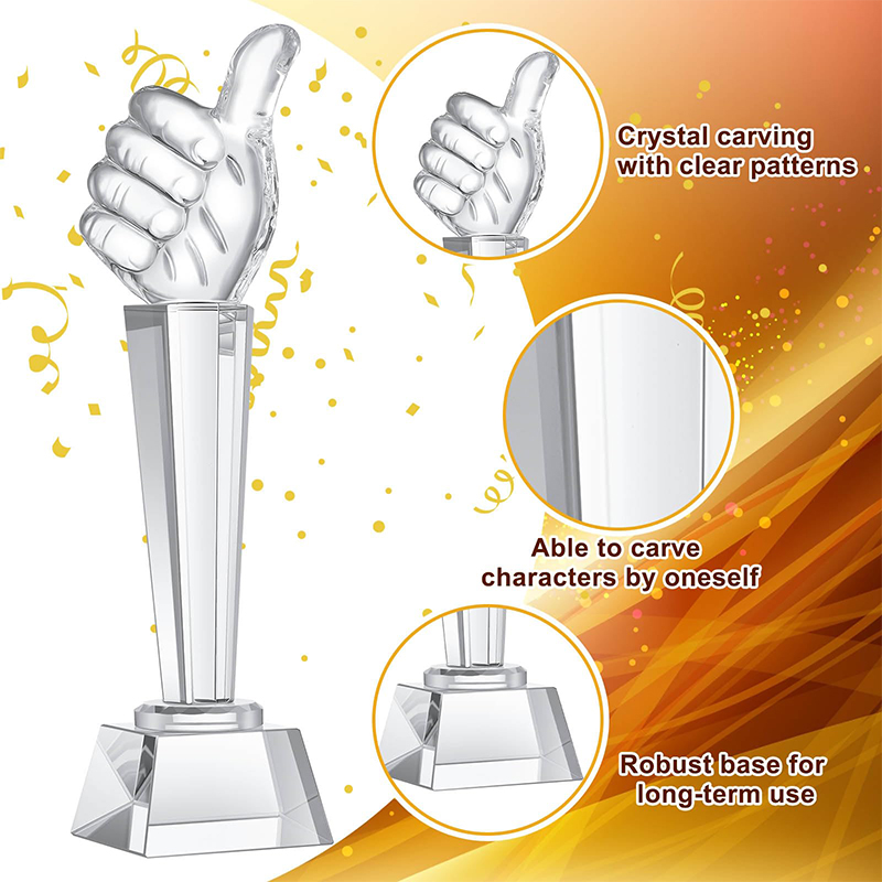 Thumbs Up Award Trophy 3