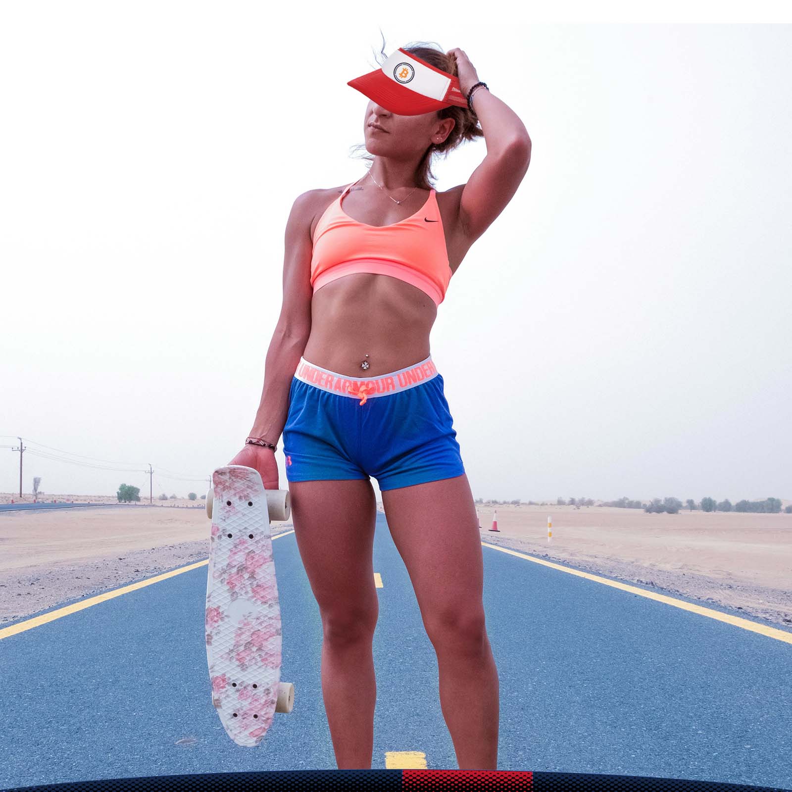 Snazzy Two Tone Polyester Visors 3
