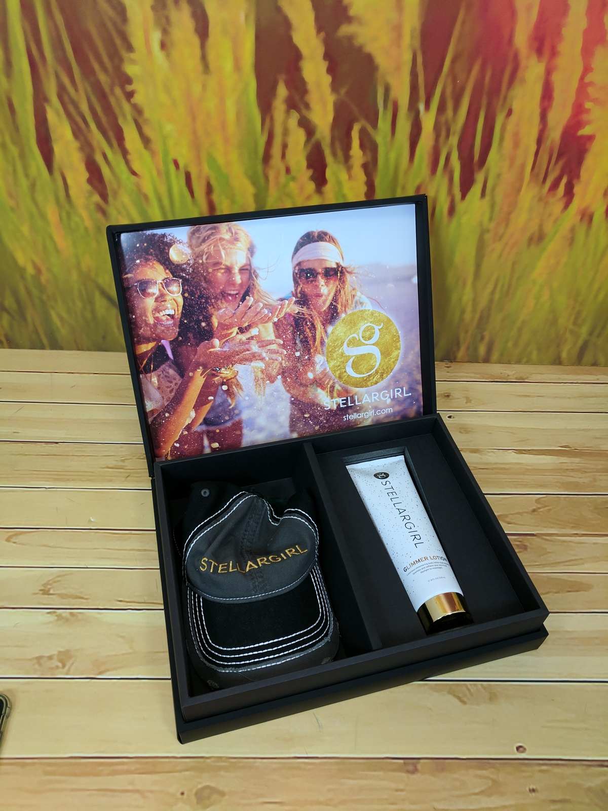 Custom Printed Full Color Hinged Soft Touch Luxury Gift Box - 8x8x2 7