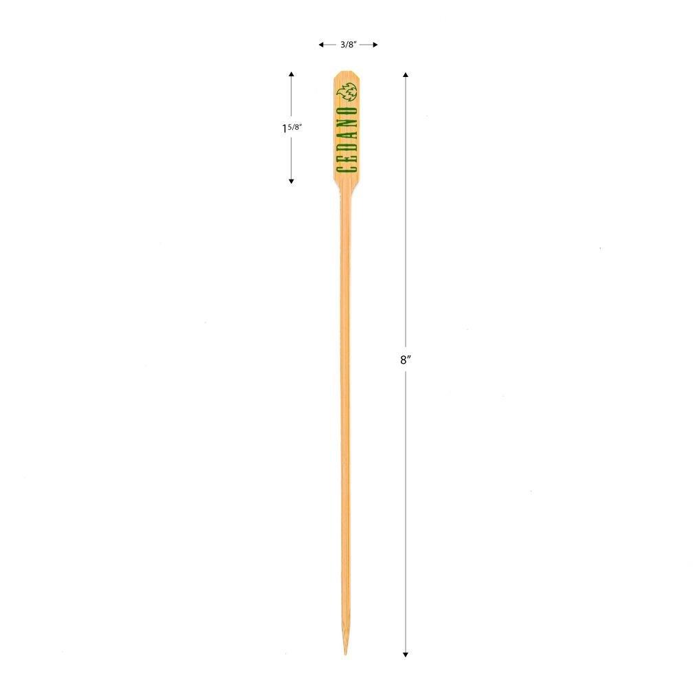 8 inch Custom Skewers - Paddle Skewers - Color Printing 3