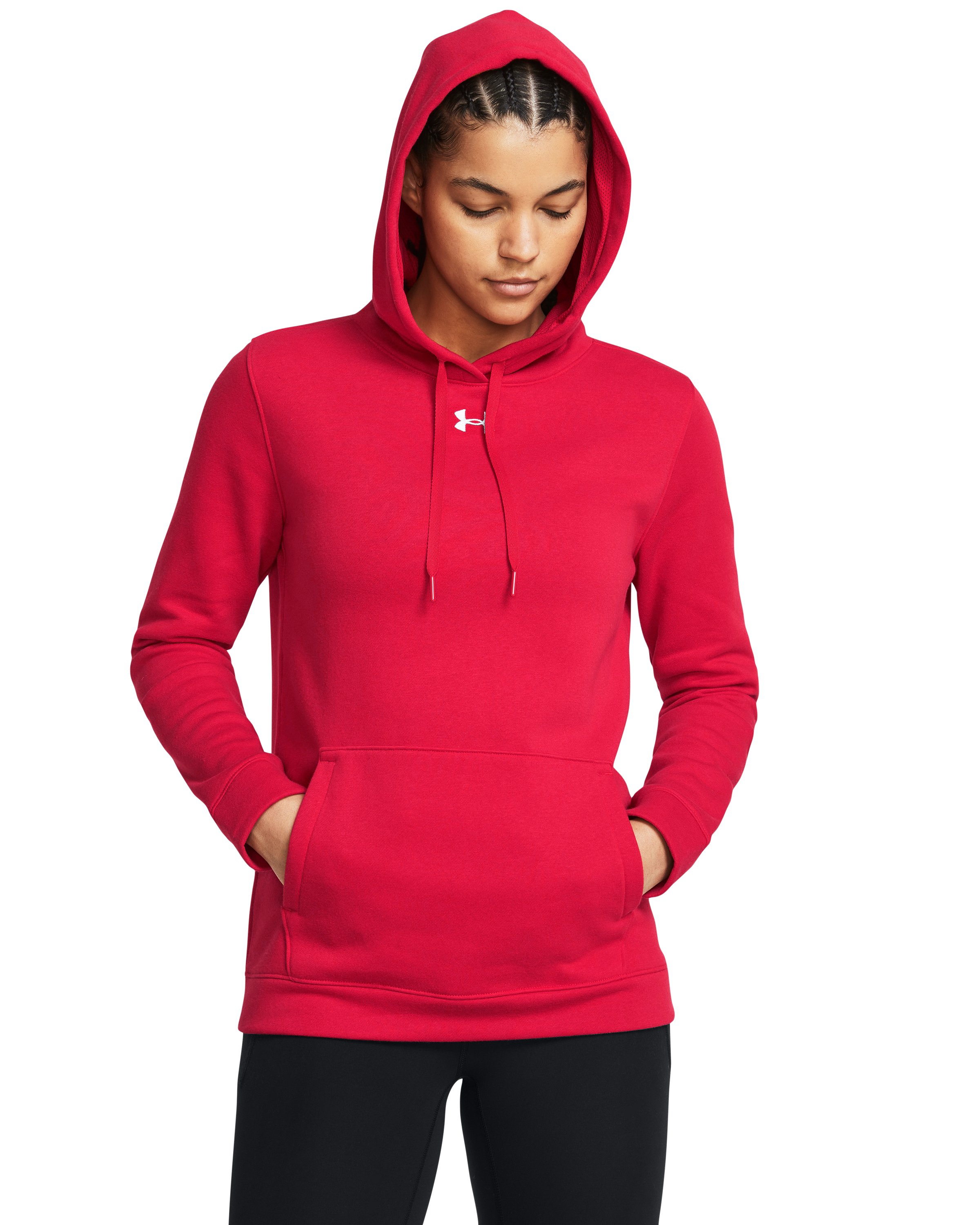 UA Hustle Fleece Women's Hoodie, custom hoodie or sweatshirt with logo imprint 14