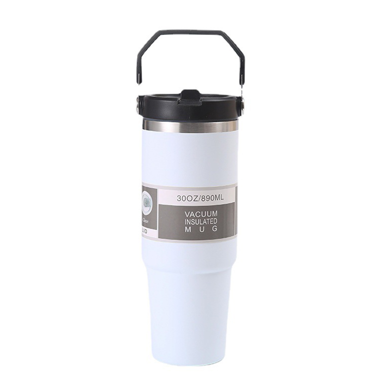 Double-Wall Tumbler with Handle and Lid, 30 oz. 13