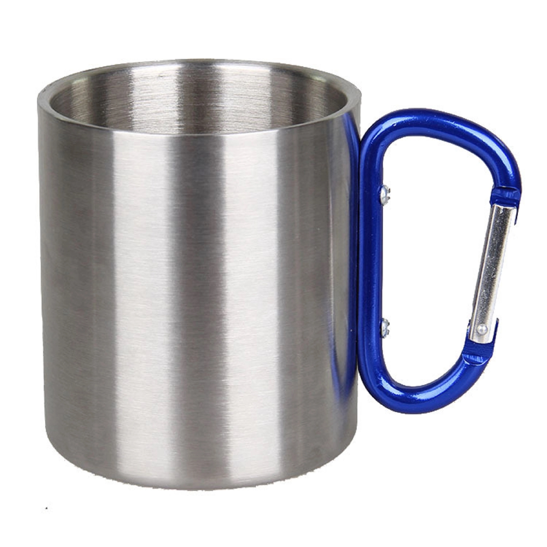 10 OZ Stainless Steel Travel Mug with Carabiner Handle 9