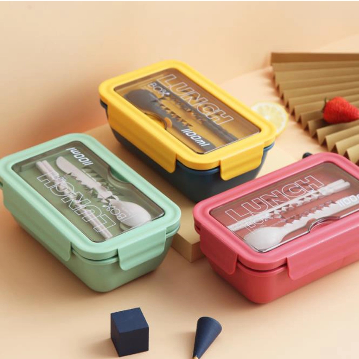 Portable 2 Layer Microwave Lunch Box 6