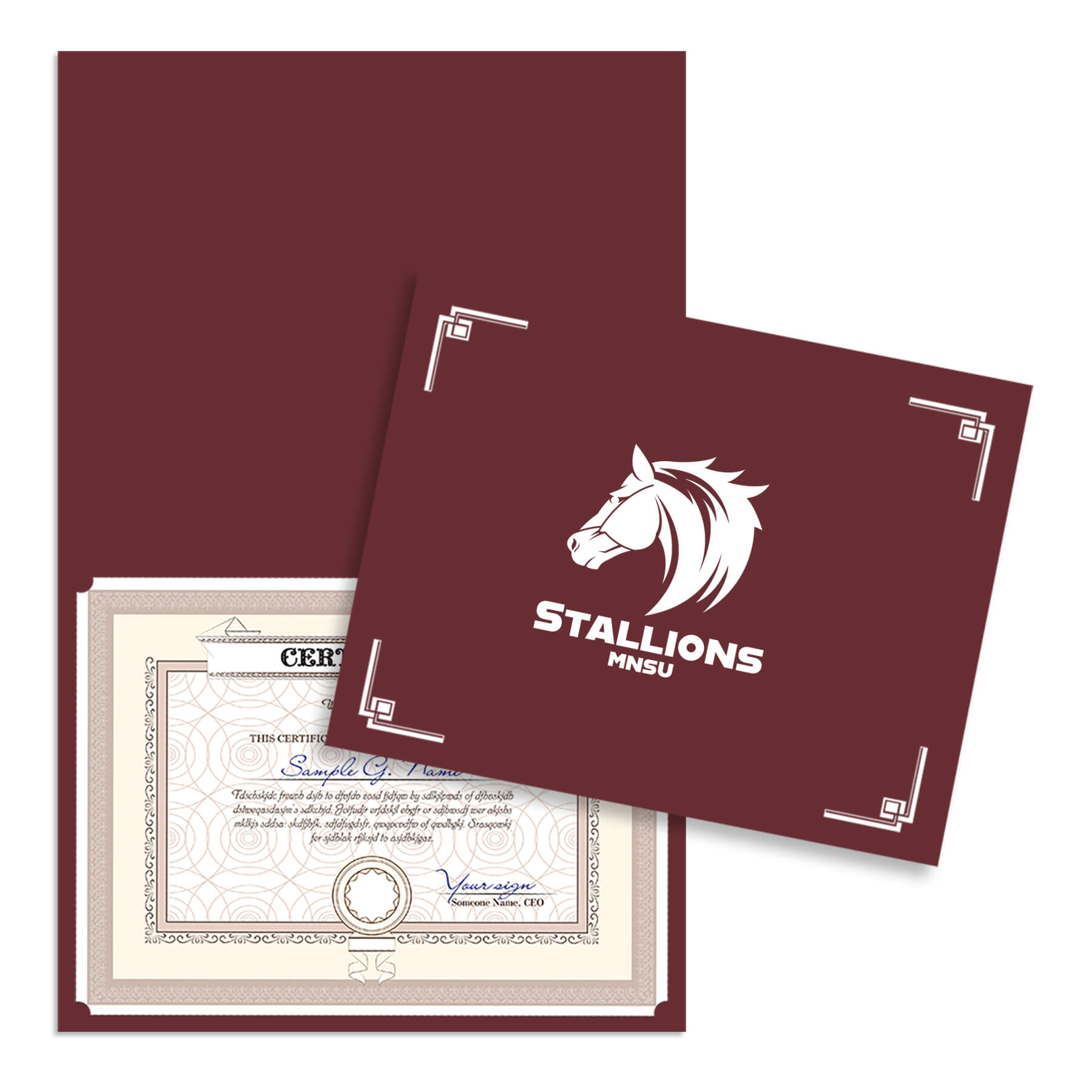 Linen Certificate Holder 3