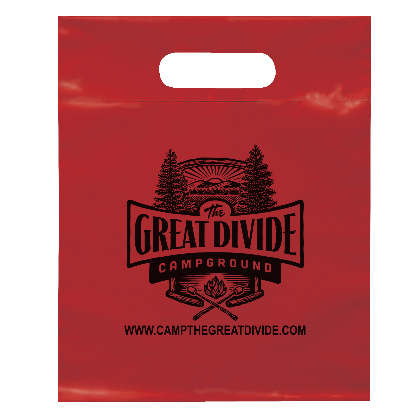 Die Cut Handle Bag - 9 1/2W x 12H - Flexo Ink Print 2