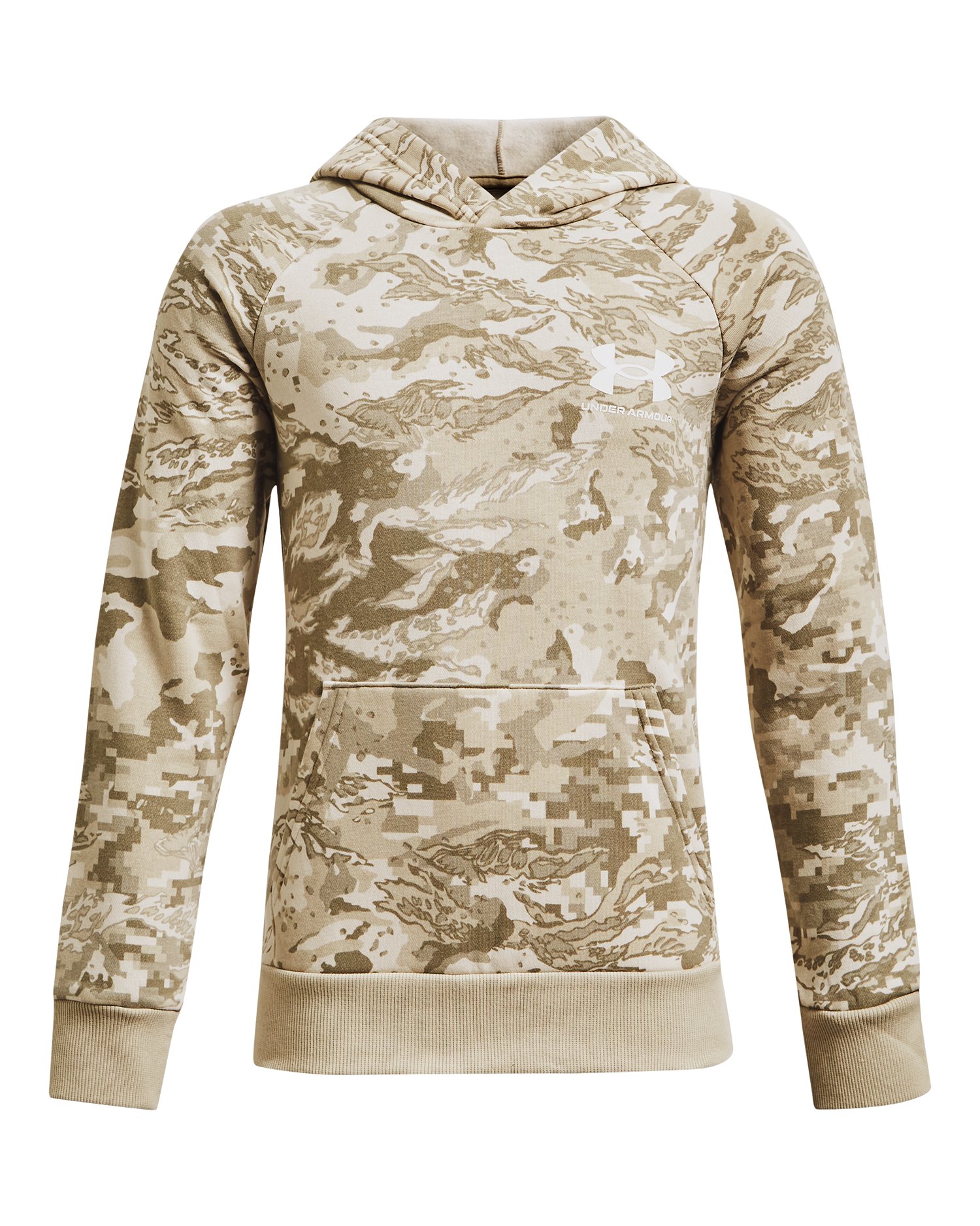 UA Rival Fleece ABC Camo Boys' Hoodie, custom hoodie or sweatshirt with logo imprint 6