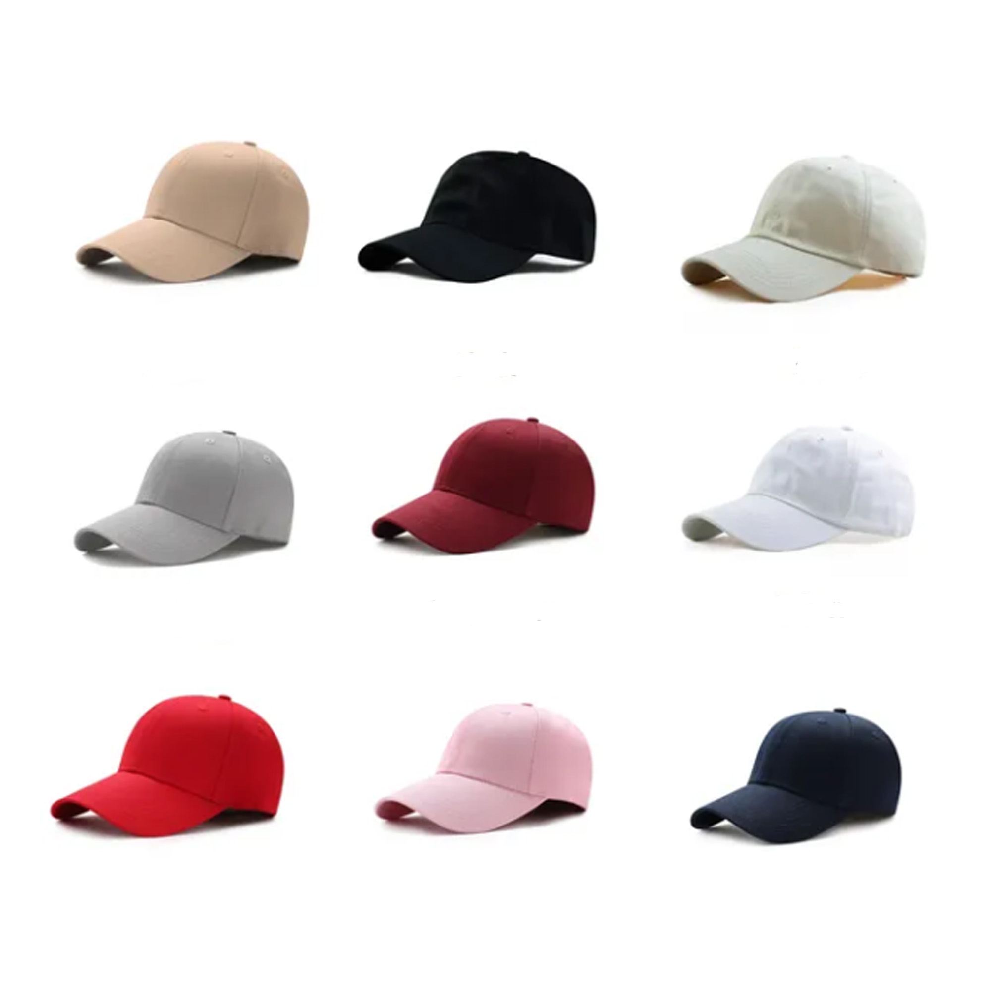 Unisex Adjustable Cotton Peaked Cap 2