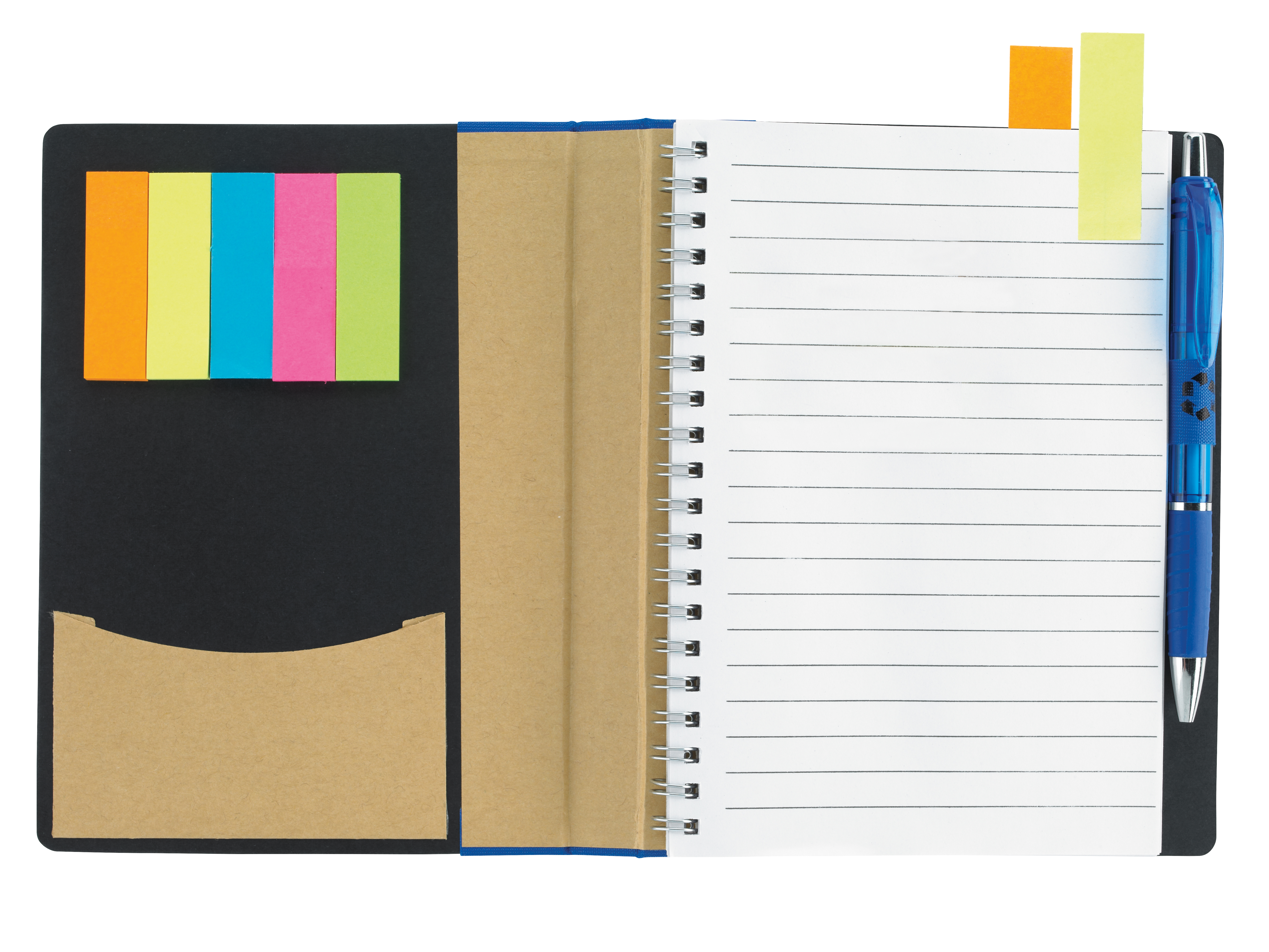 Good Value™ 5" x 7" Recycled Paper Notebook with Flags 18