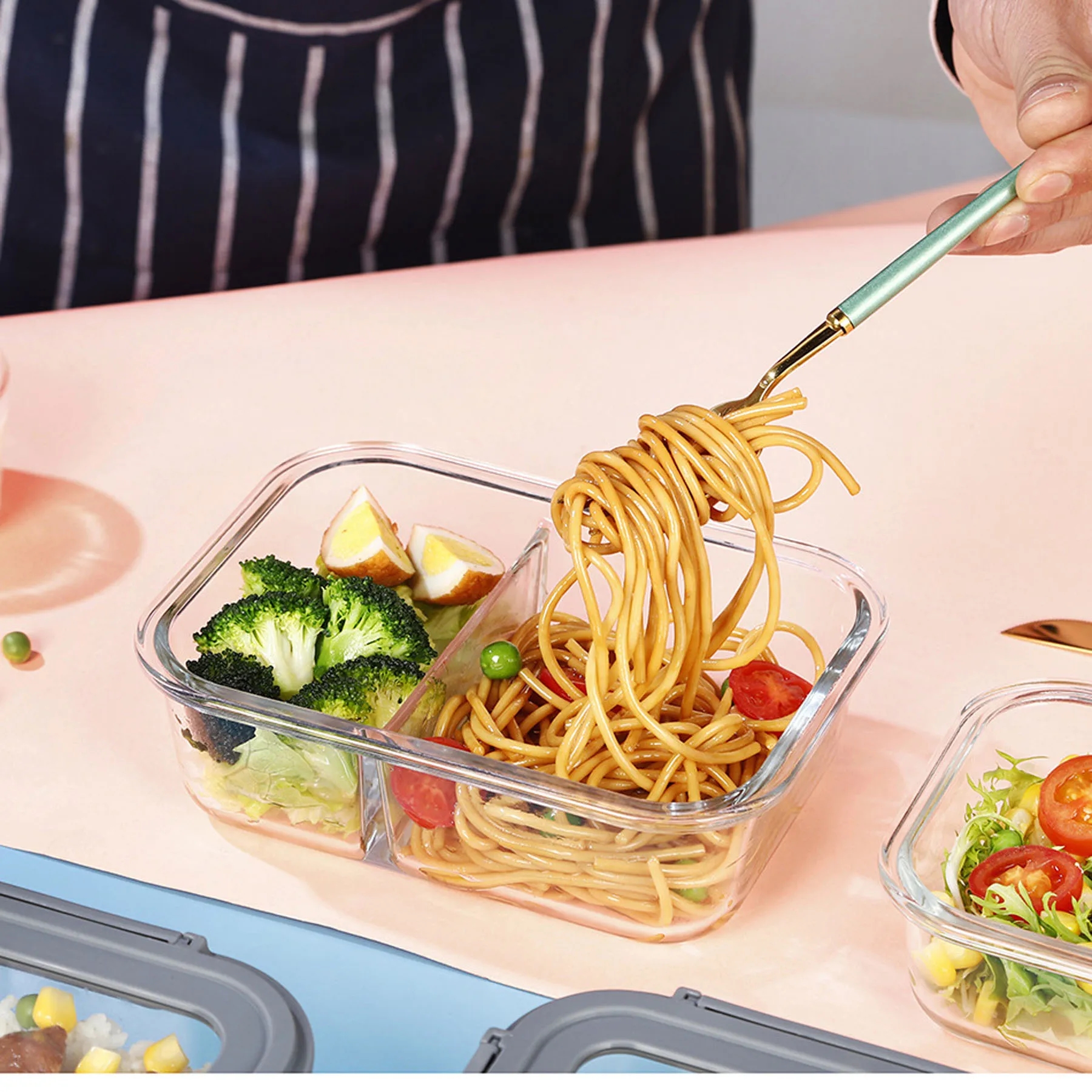 Heat Resistant Glass Food Box 4