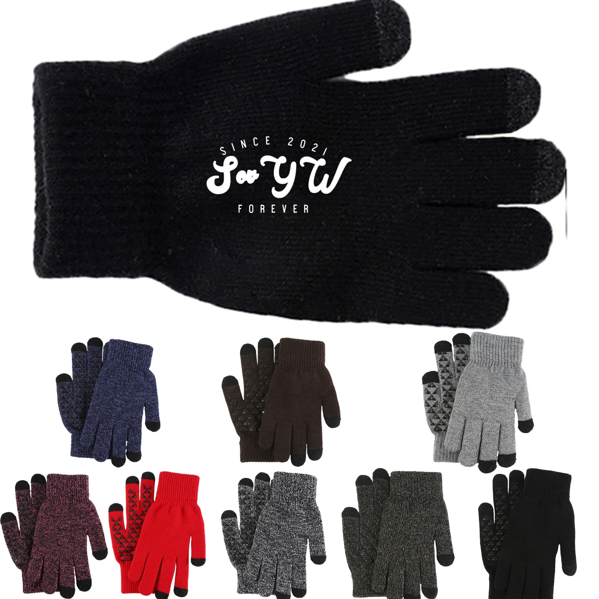9.06"x5.12" Touch Screen Knitted Warm Gloves MOQ 100 3