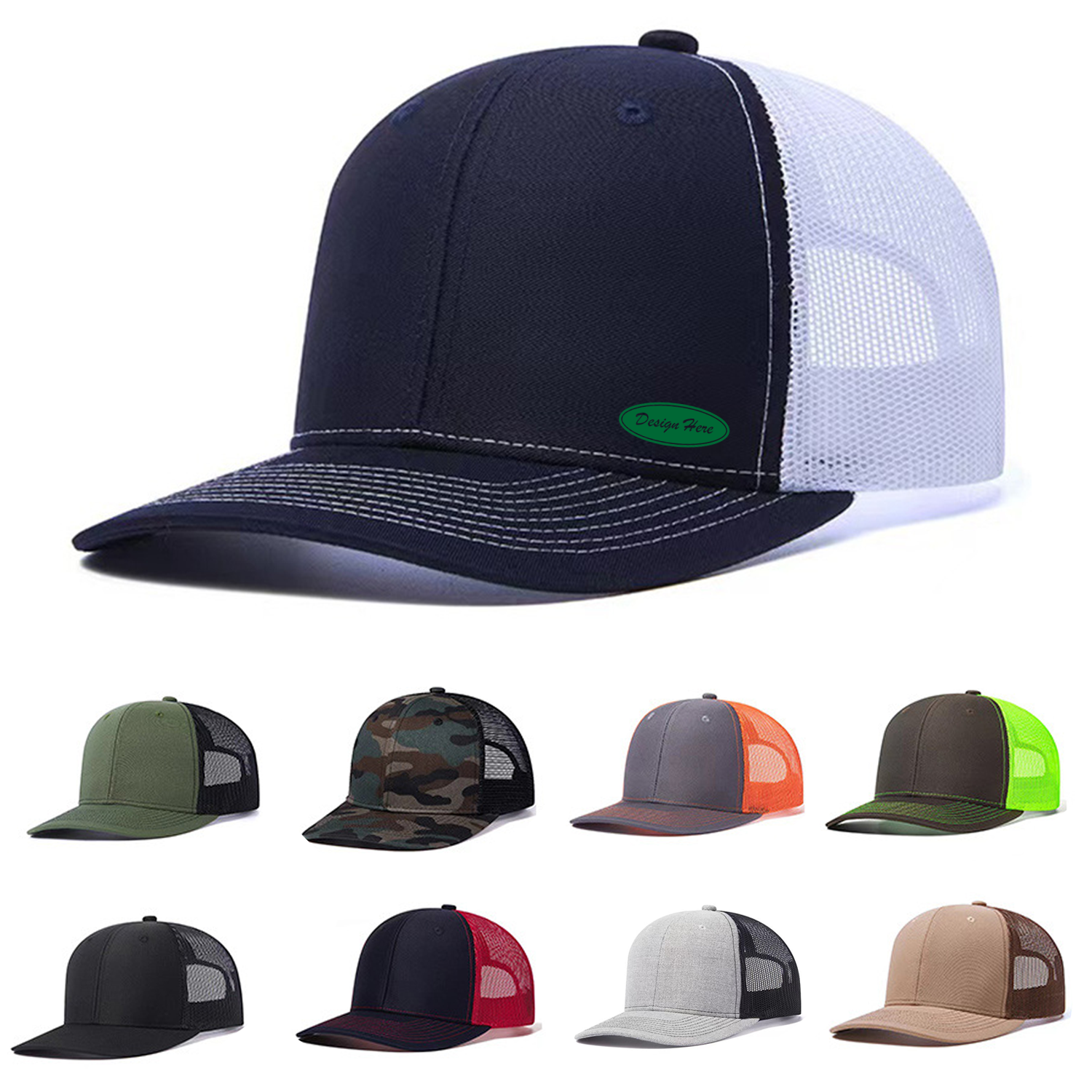 Classic Trucker Hat with Breathable Mesh 2