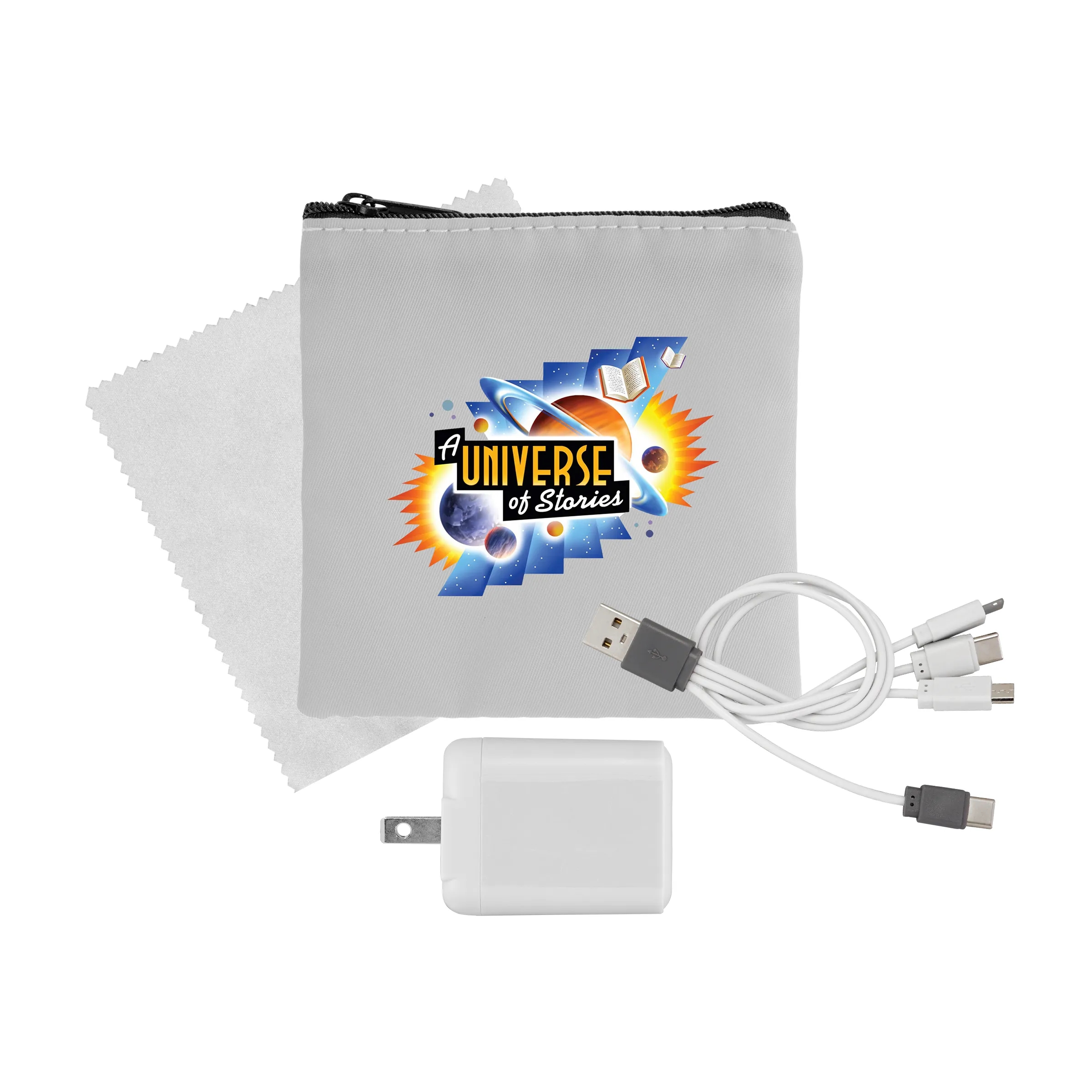 RPET Fast Charger, Cable & Cloth Kit 7