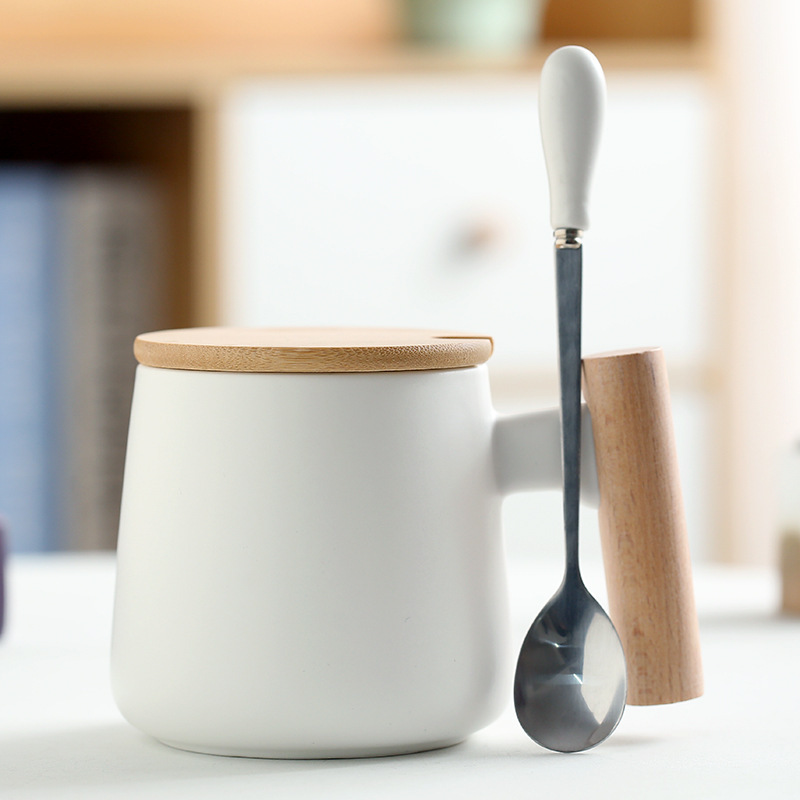 11.5oz Ceramic Mug With Wooden Handle / Coffee Mug 4