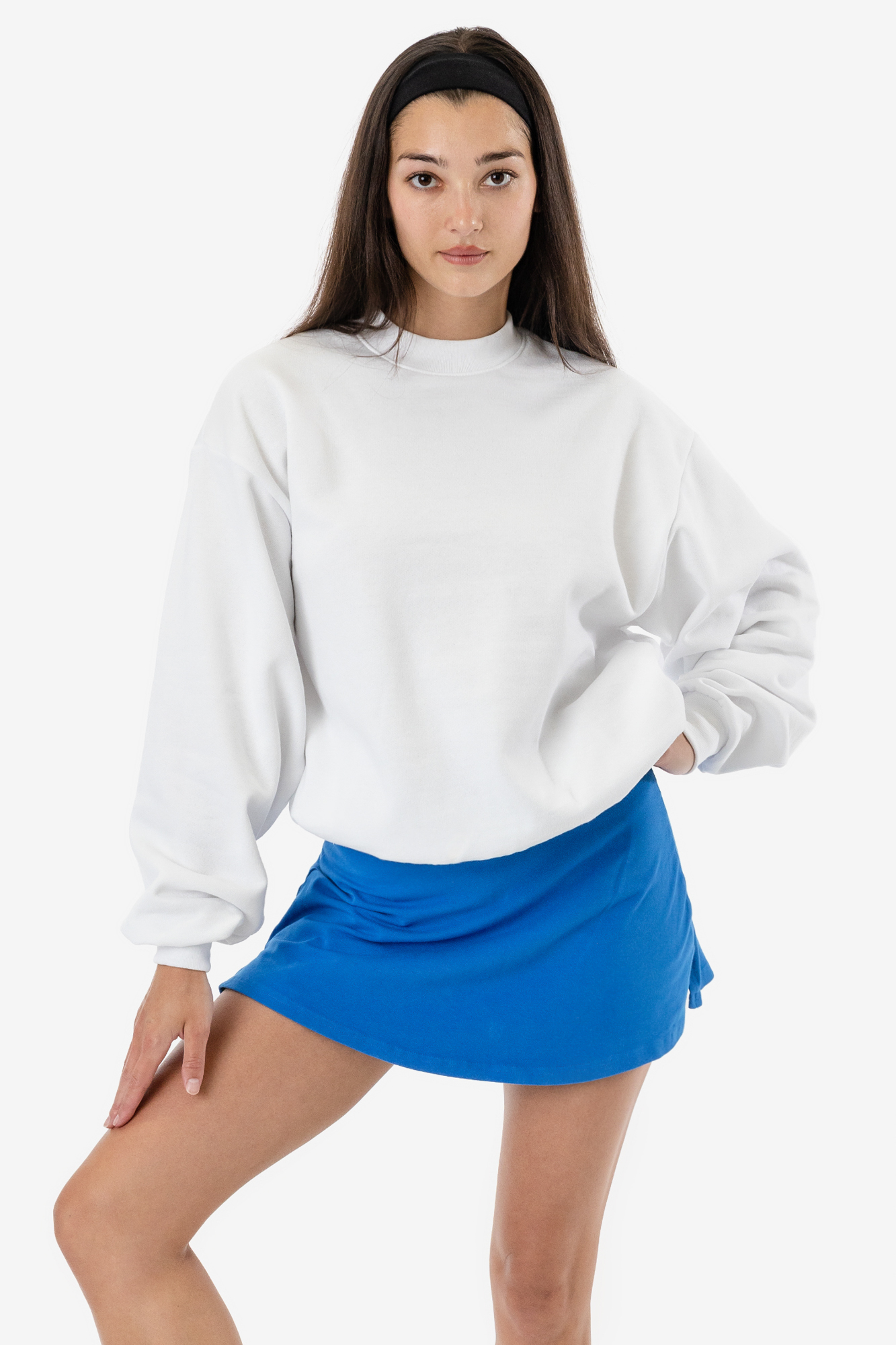10 OZ MID-WEIGHT POLY COTTON FLEECE WIDE CREW 11