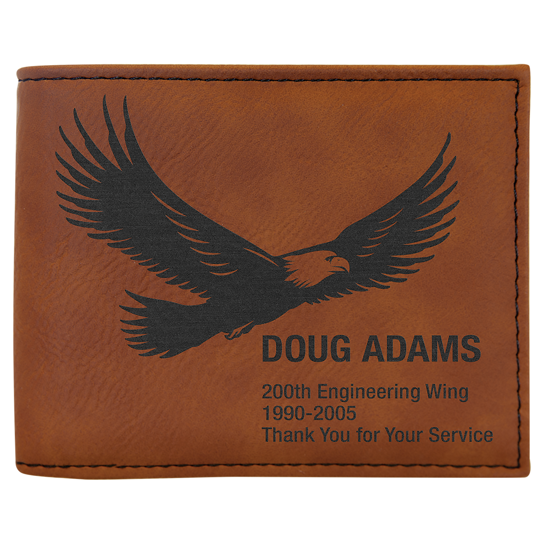 Rawhide Leatherette Bi-Fold Wallet w/Flip ID Display 2