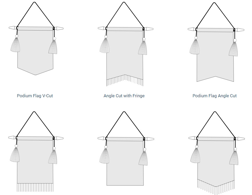42"Wx60"H Podium Banner No Fringe 6