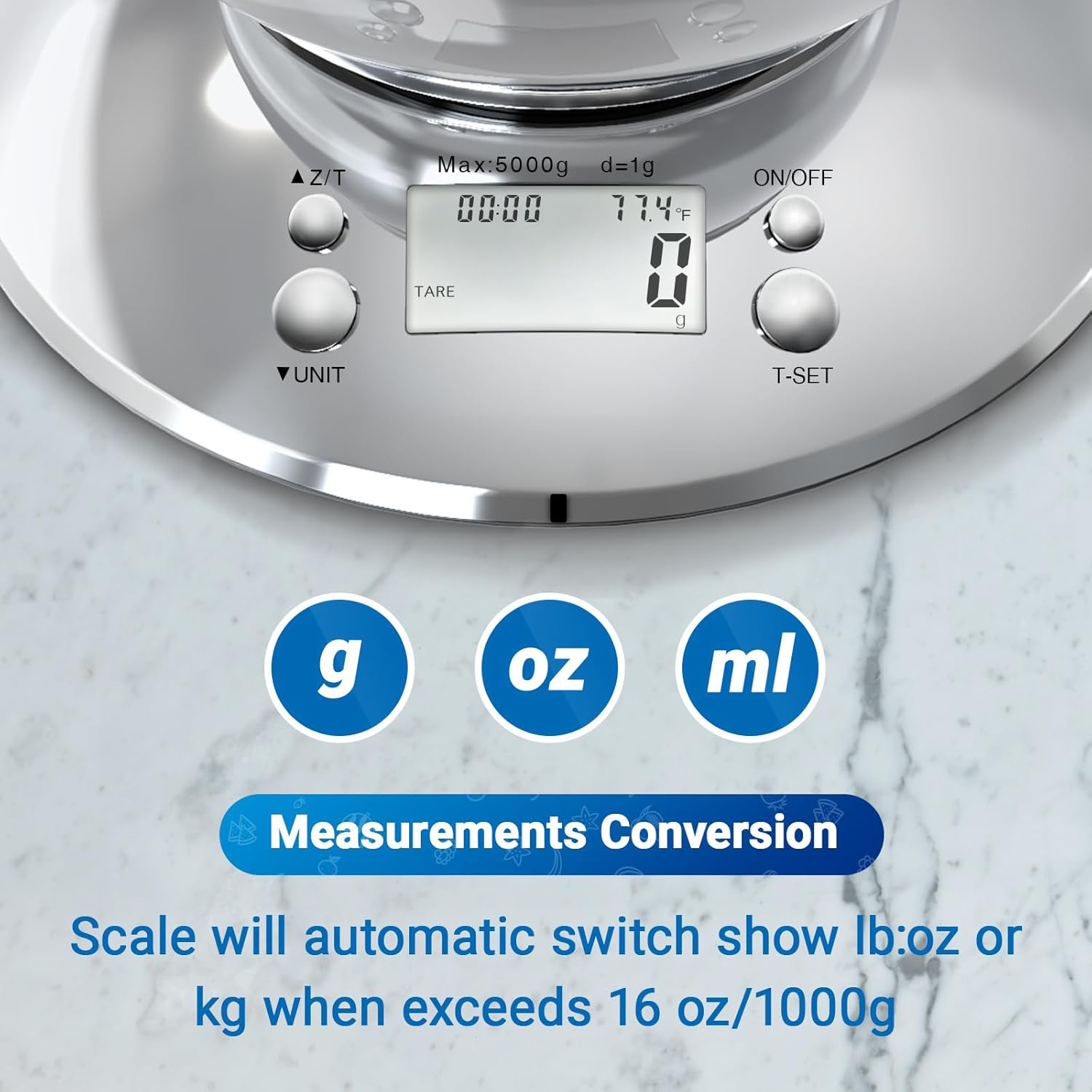 Food Kitchen Scale With Bowl 4