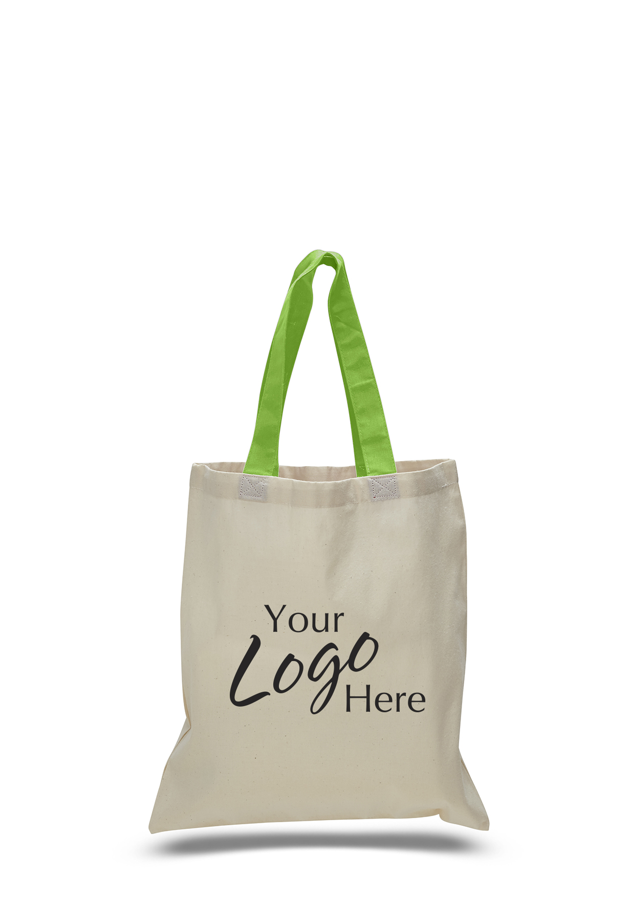Economical Tote 15" W x 16" H Natural Bag, custom tote bag with logo imprint 4