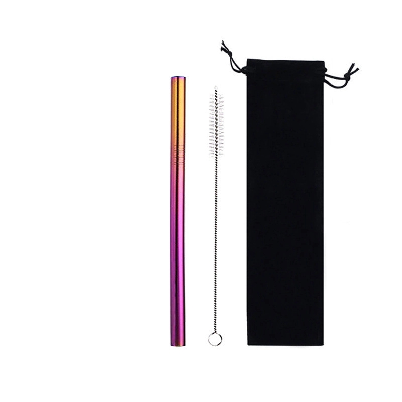 304 Stainless Steel Straw Set With Pouch Bag 2