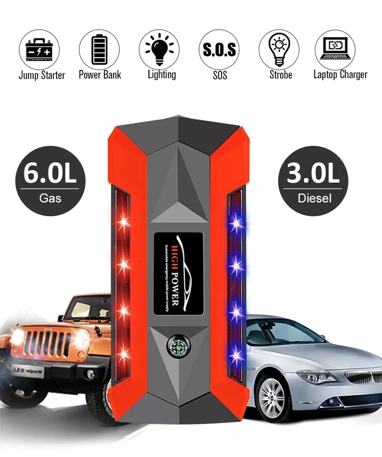 Portable Car Jump Starter With 4 USB Ports 5