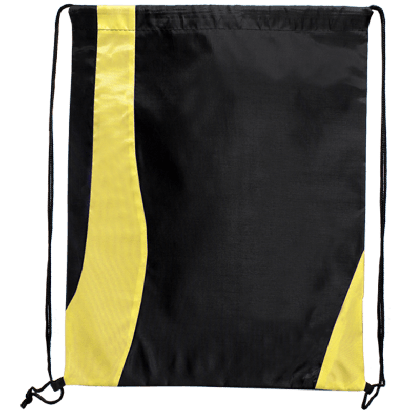 Two Tone Wavy Drawstring Tote Bags 7