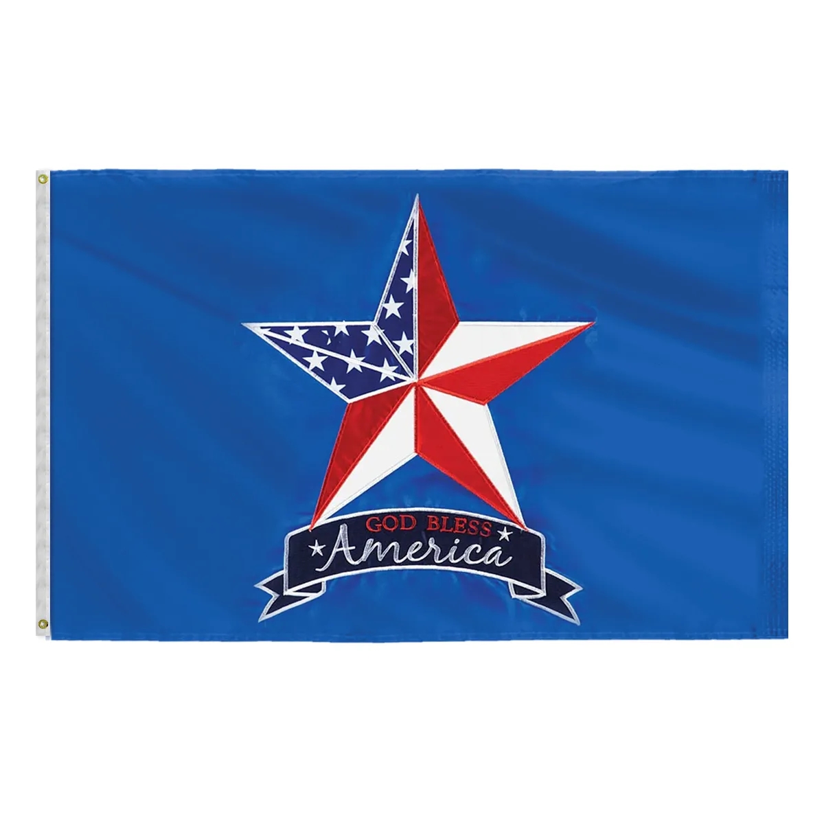 Applique & Embroidered Flag 5' x 8' Nylon 2