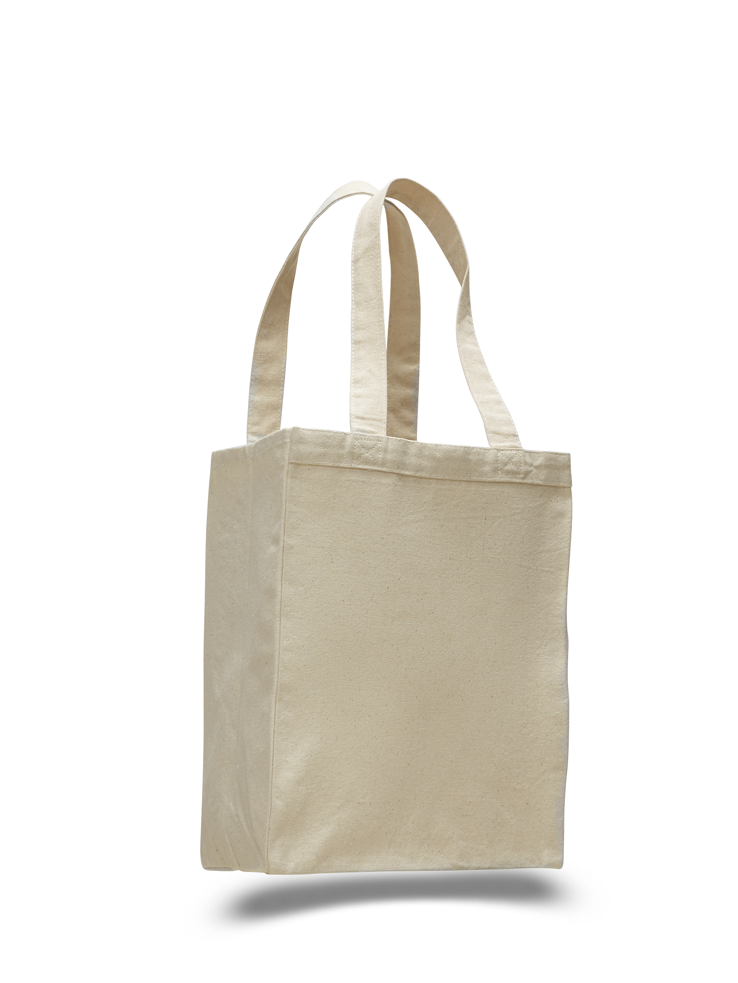 Heavy 12 oz. Cotton Canvas Shopping Tote Bag - Natural, custom tote bag with logo imprint 1