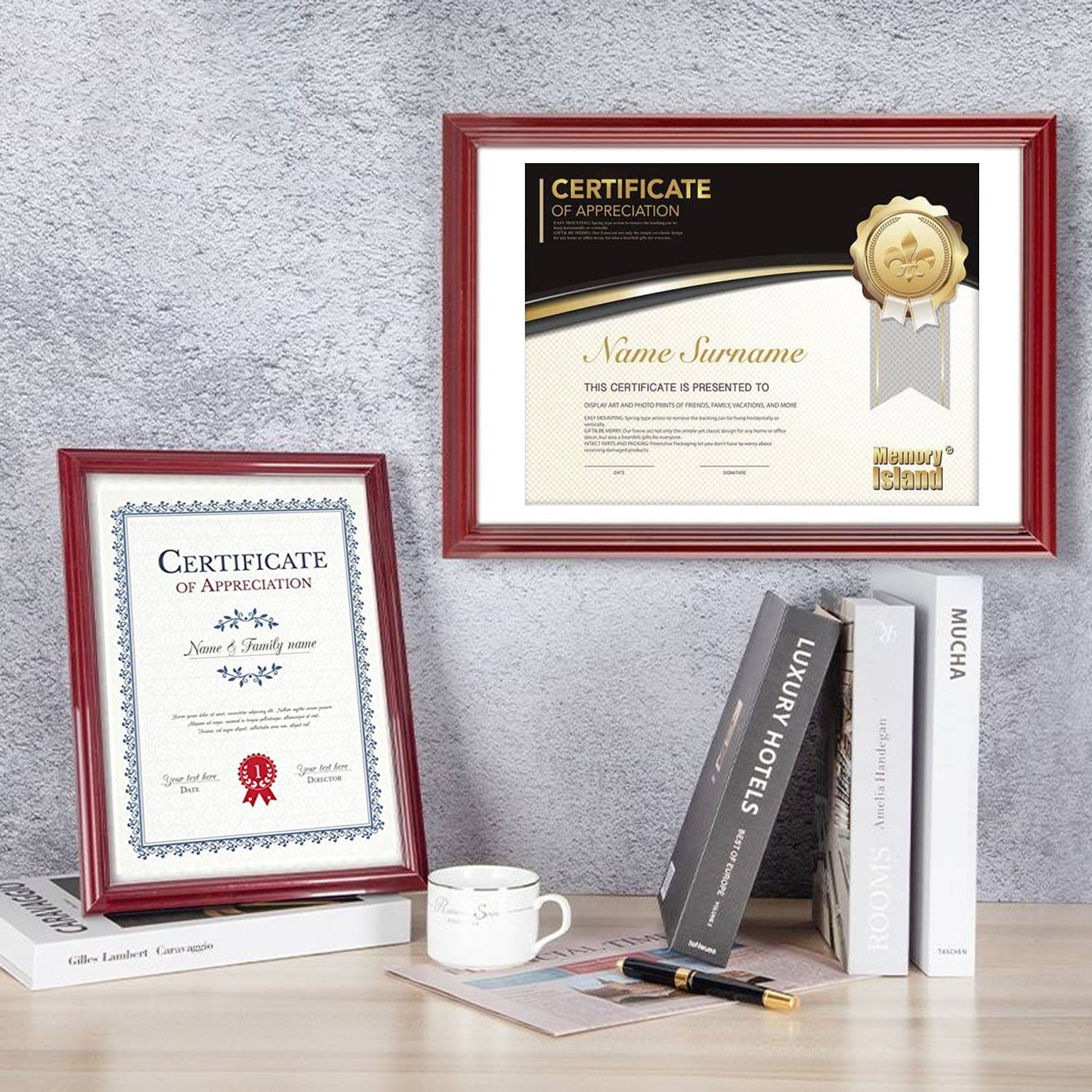 Bamboo Certificate Holder 2