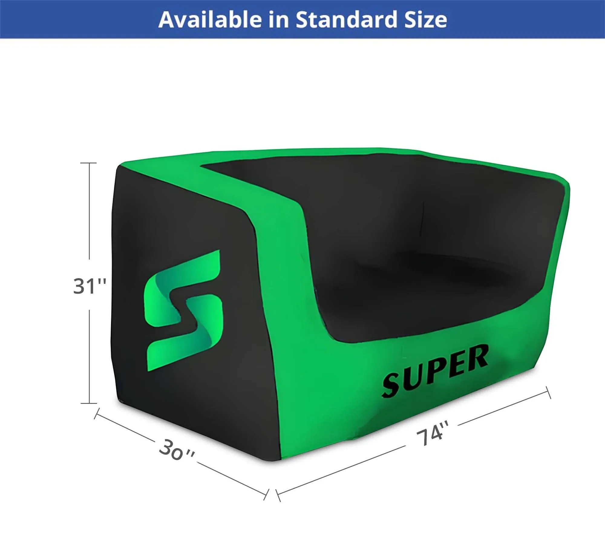 Custom Inflatable Couch (74" x 30" x 31") 5