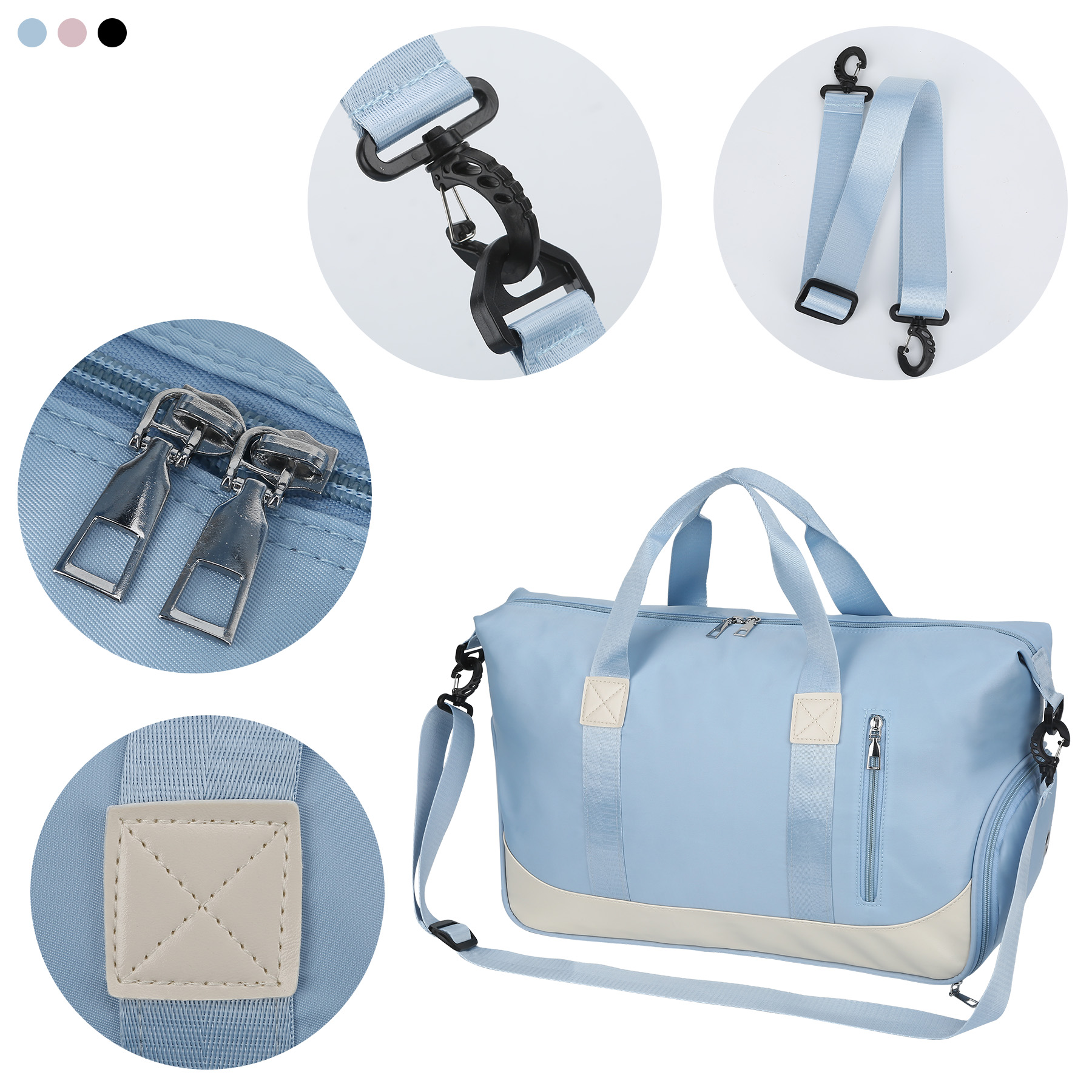 Gym Dry Wet Separated Duffel Bag (Ocean) 5