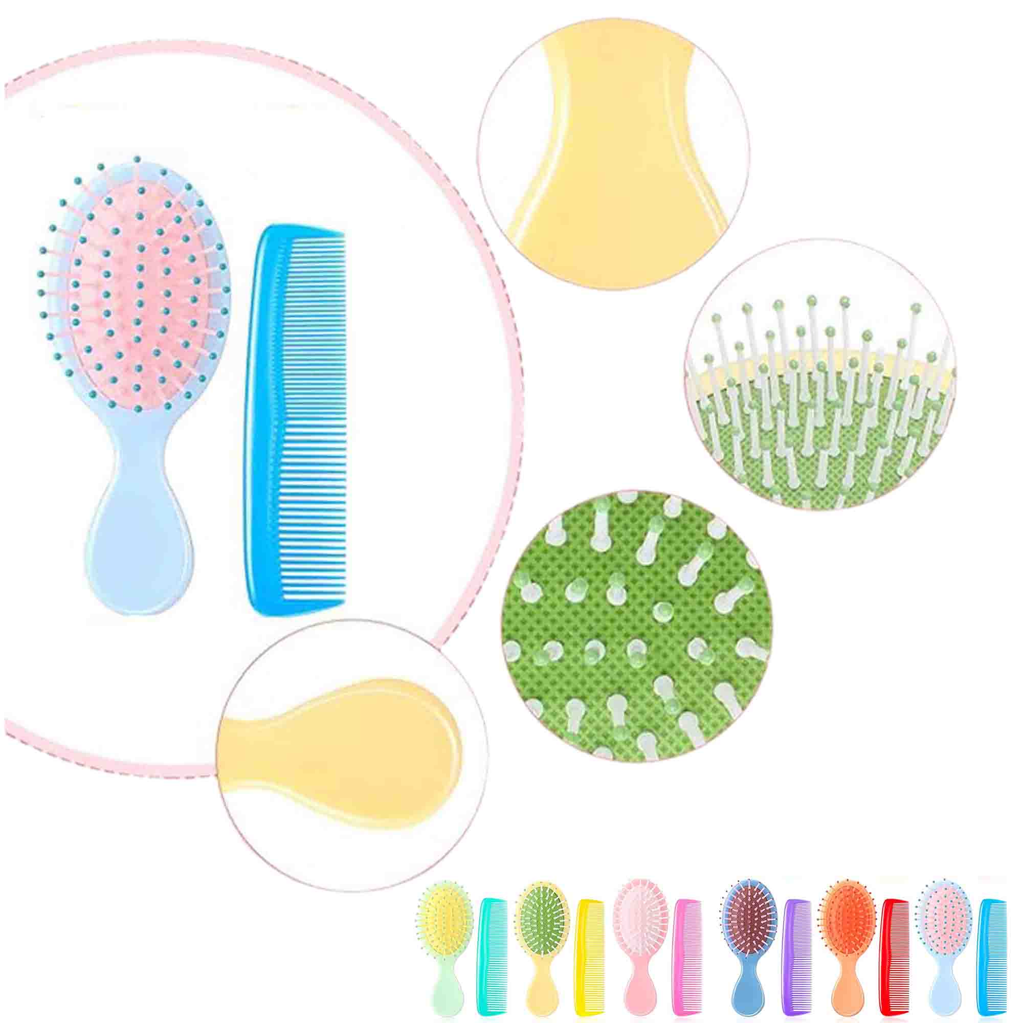 Mini Hair Scalp Brush Pocket Comb 1