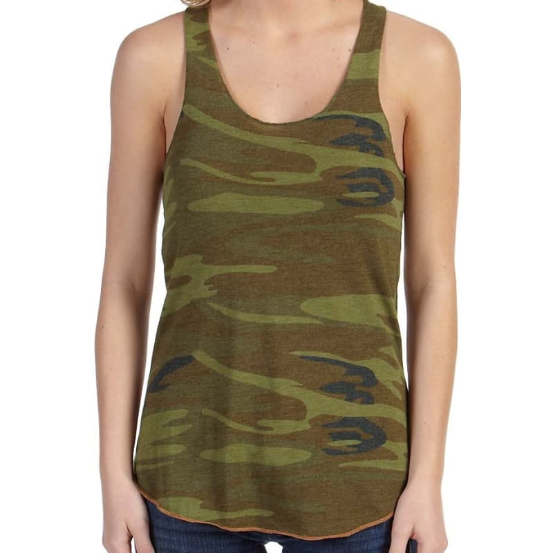 Alternative Ladies Meegs Printed Racer Tank 3