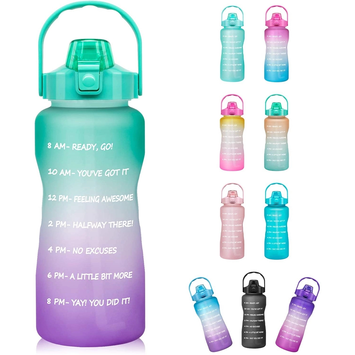 Water Bottle With Time Marker 5