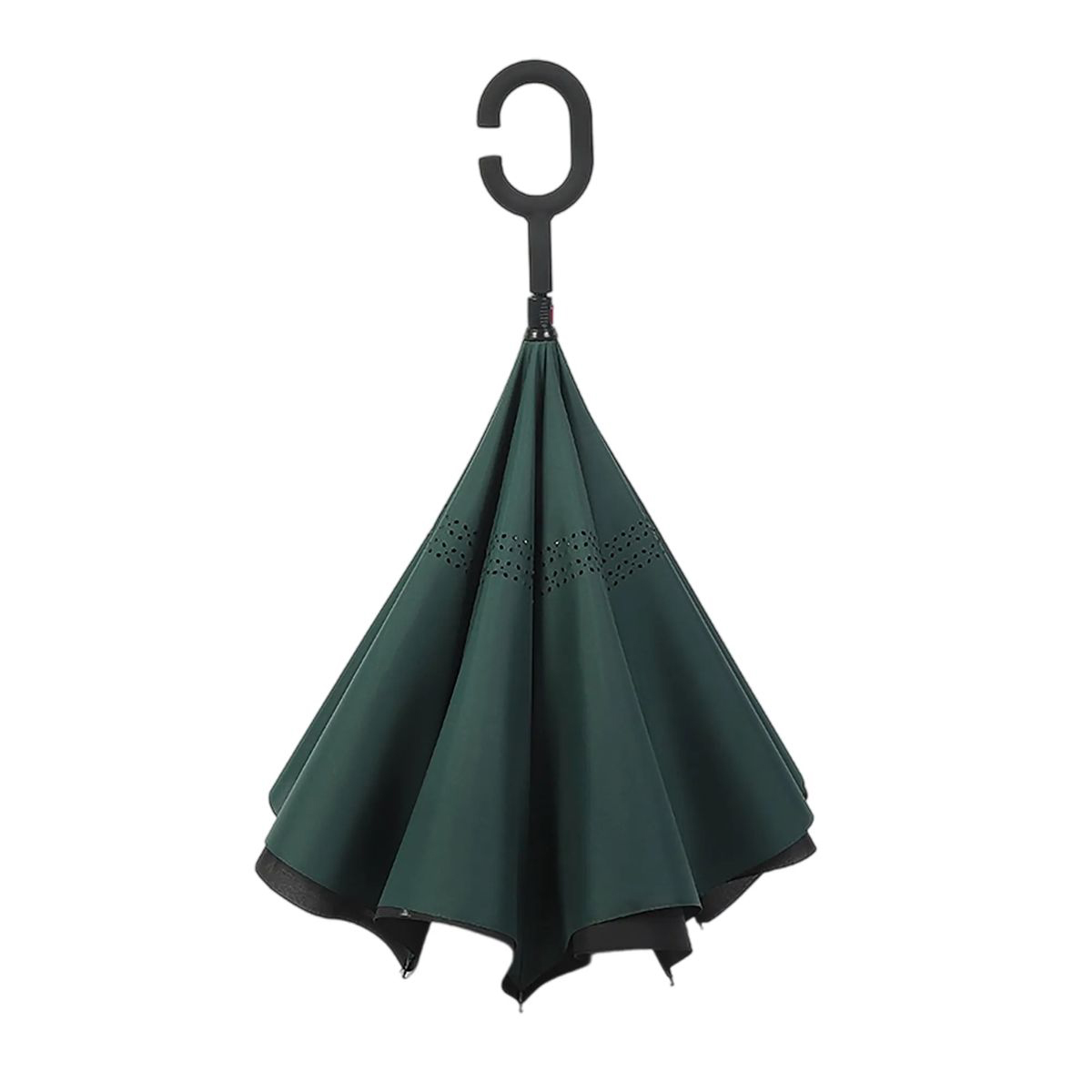 Durable Pongee Inversion Umbrella with Fiberglass Frame 7