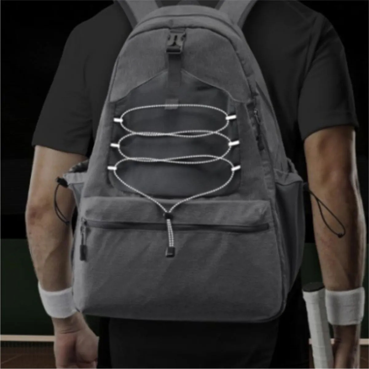 MultiFunctional Tennis & Sports Backpack W/ Shoe Compartment 4