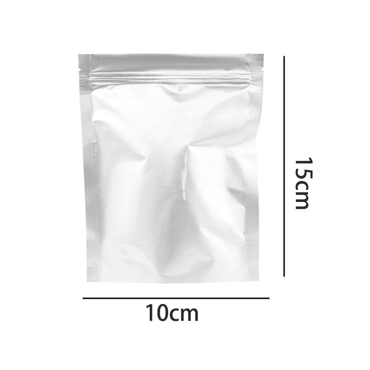 100 pc Flat Bottom Mylar Zip Lock Bags 3