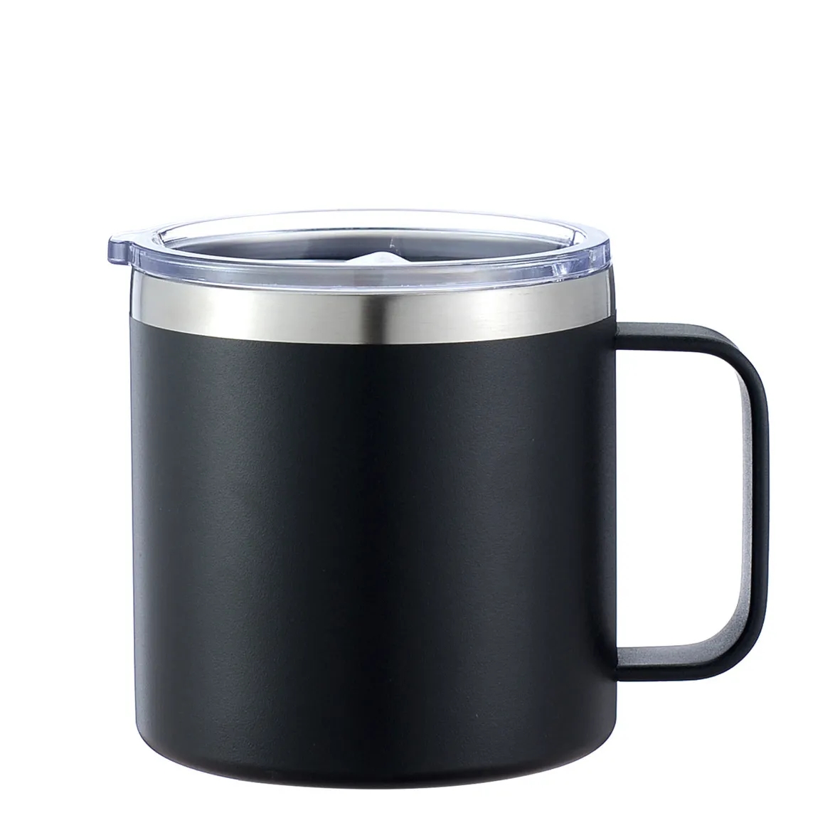 14 oz Stainless Steel Coffee Travel Mug with Lid and Handle 2
