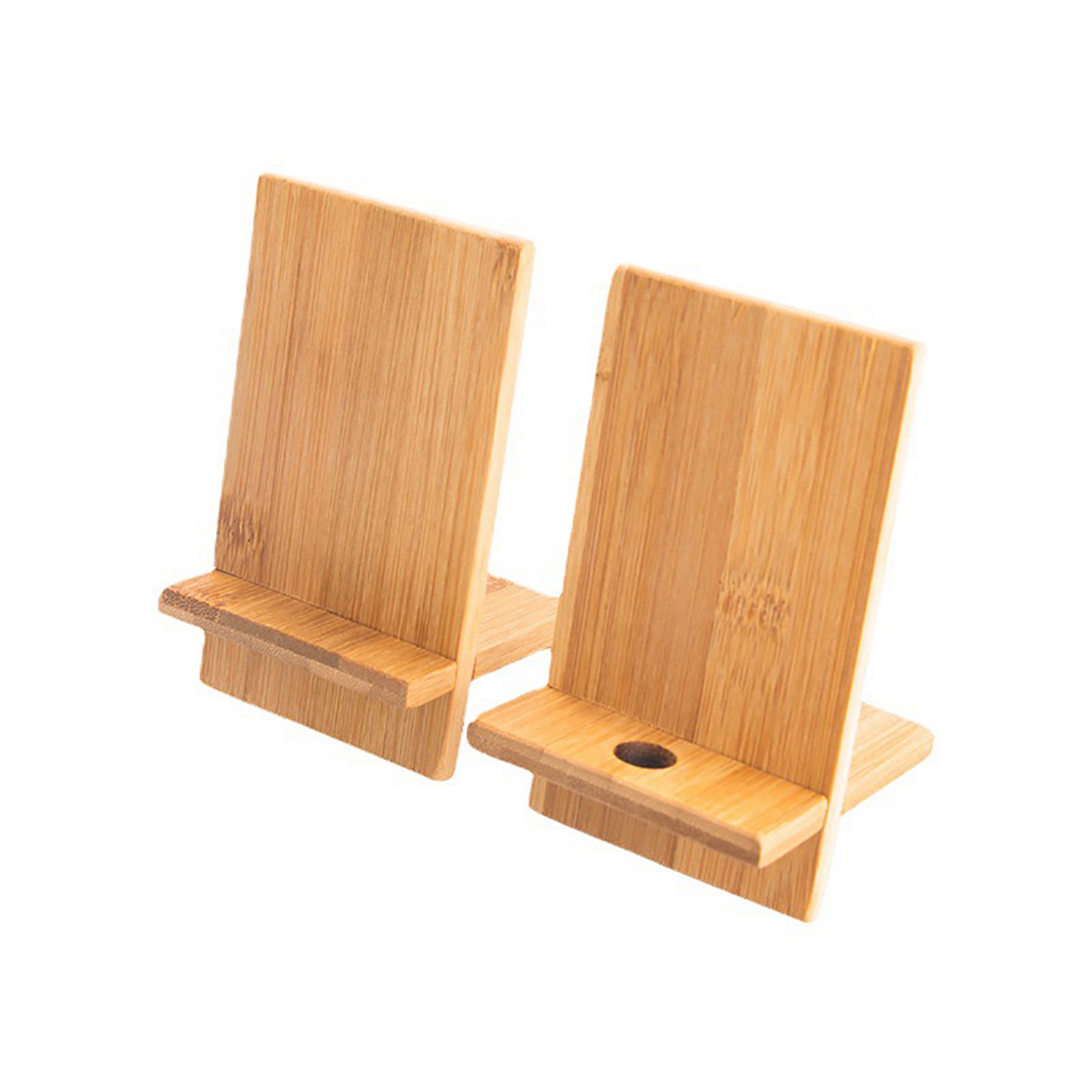 Desktop Wooden Mobile Phone Holder Natural Bamboo 2