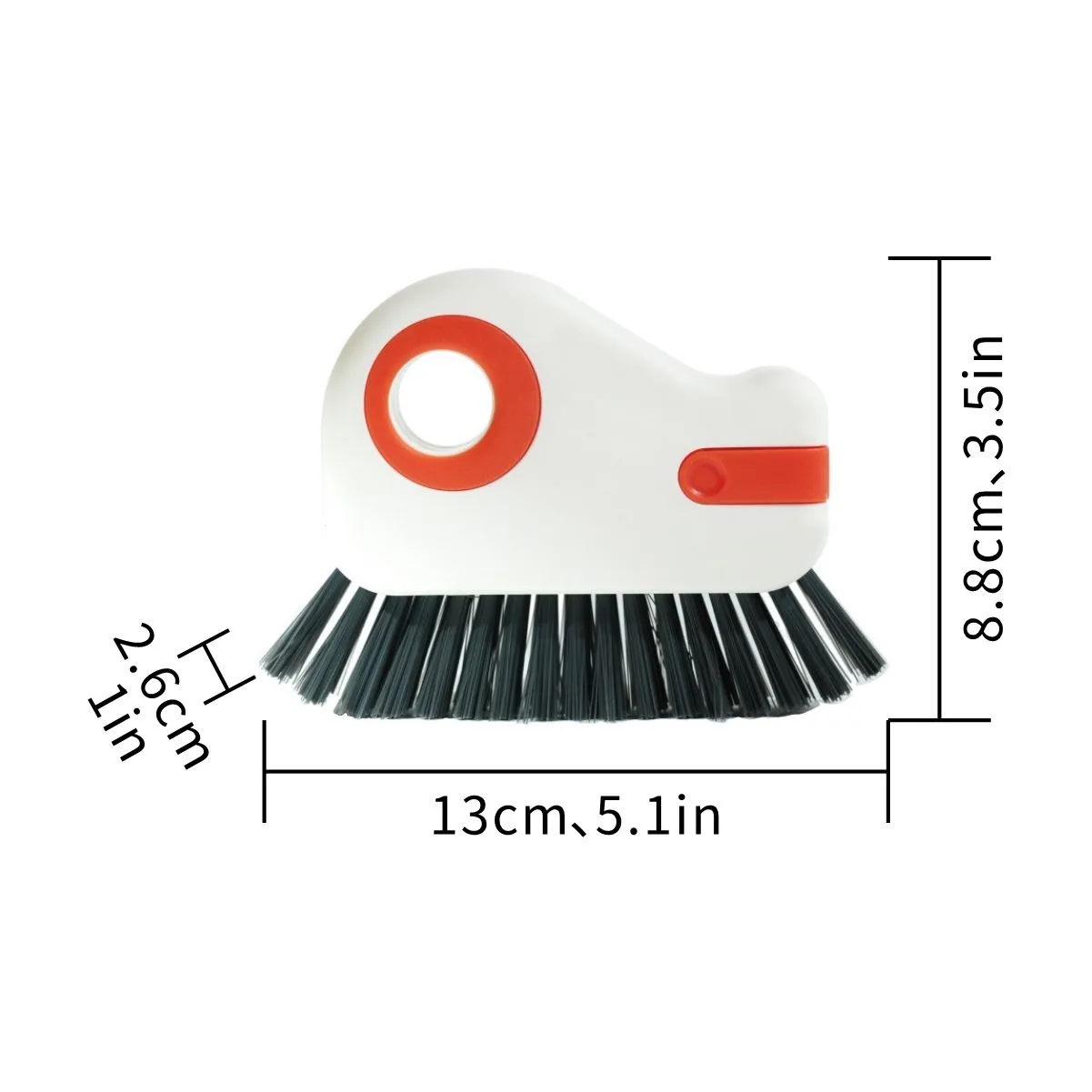 2 In 1 Window Track Groove Brush With Detachable Scraper 3